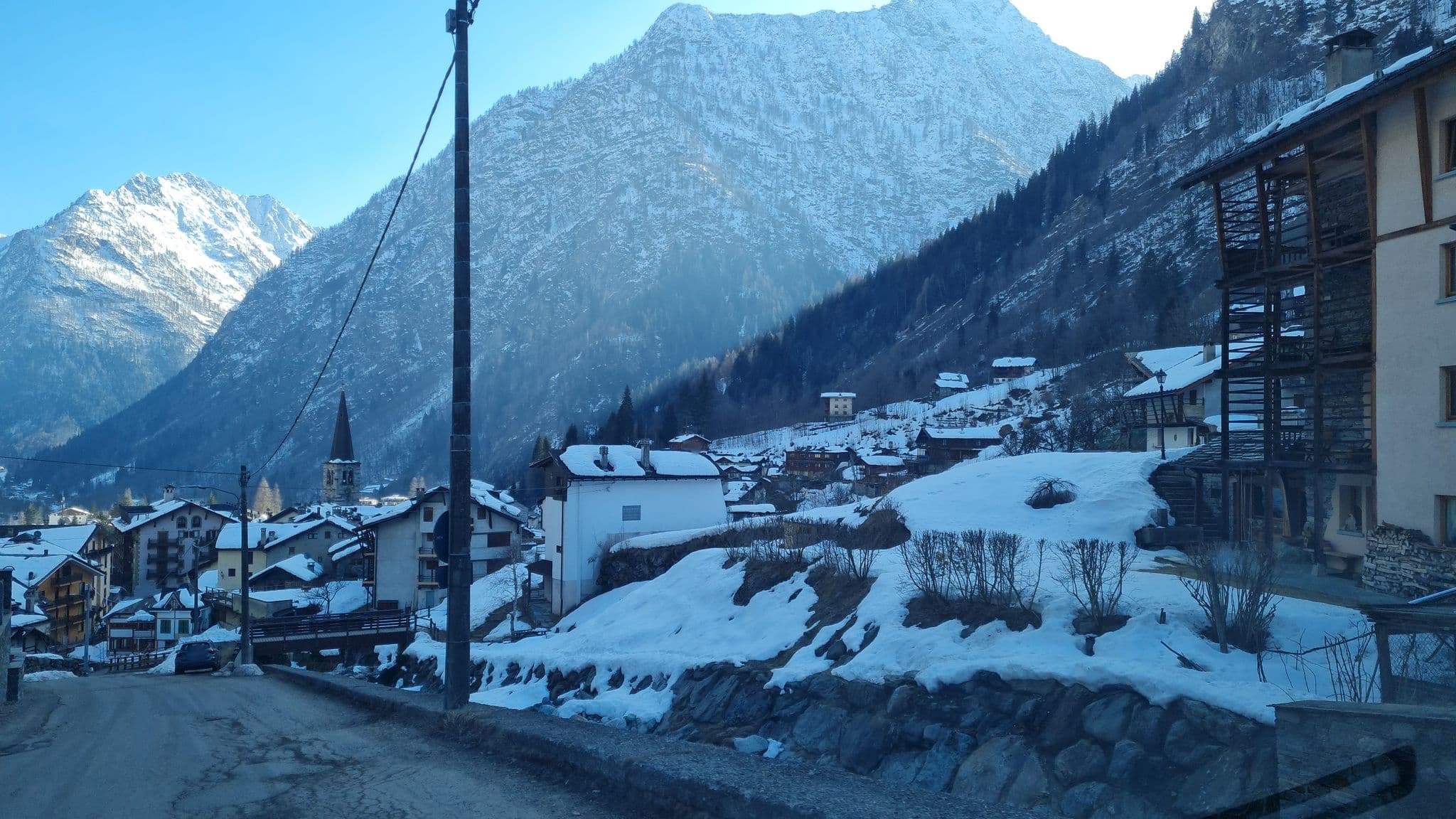 Street view near Casa Prati, Ayas