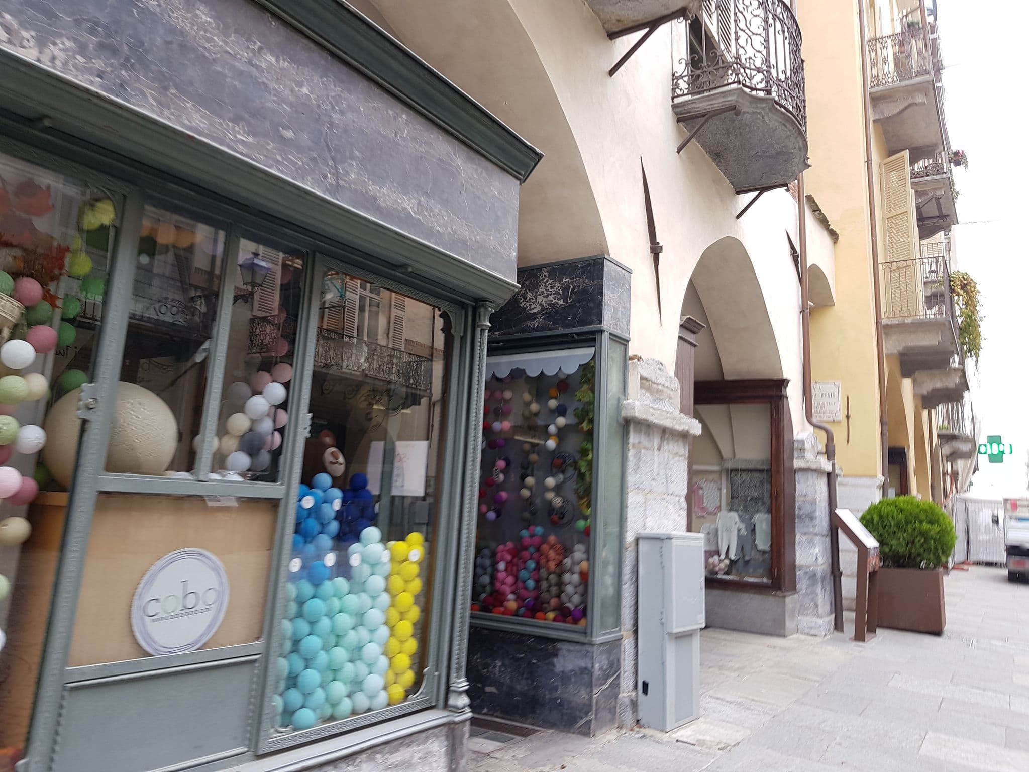 Street view near Albergo Stella d'Oro, Cuneo — © ale_zena_it (CC BY-SA · Mapillary)