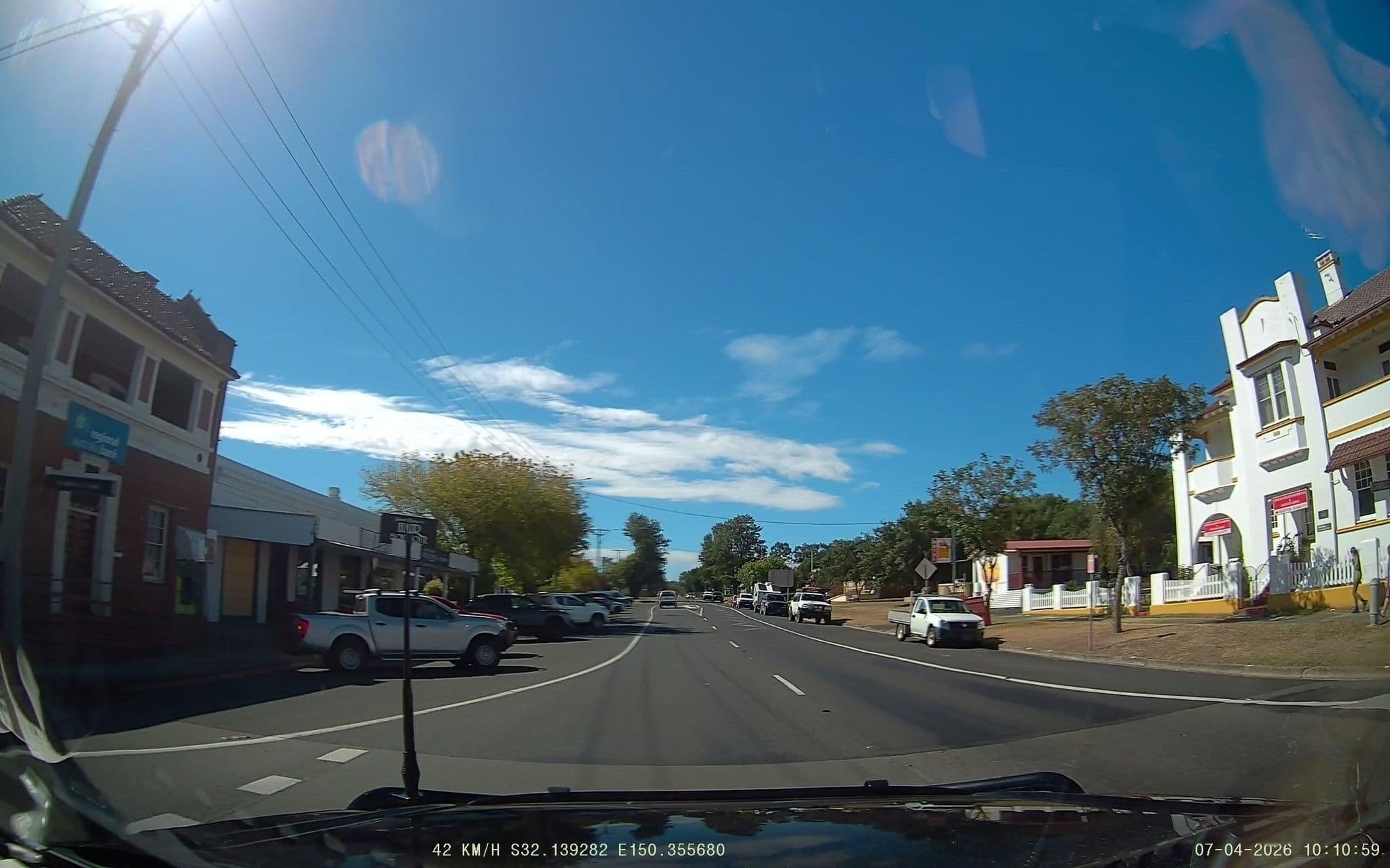 Street view near Golden Fleece Motor Inn, Denman — © fizzie (CC BY-SA · Mapillary)