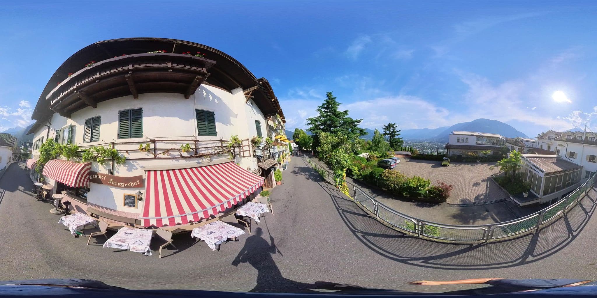 Street view near Gasthof Furggerhof, Tirolo