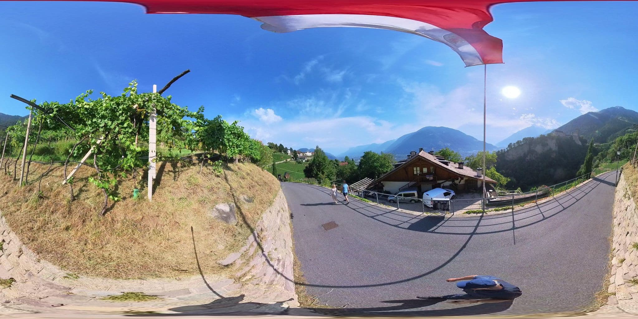 Street view near Sandgruberhof, Tirolo