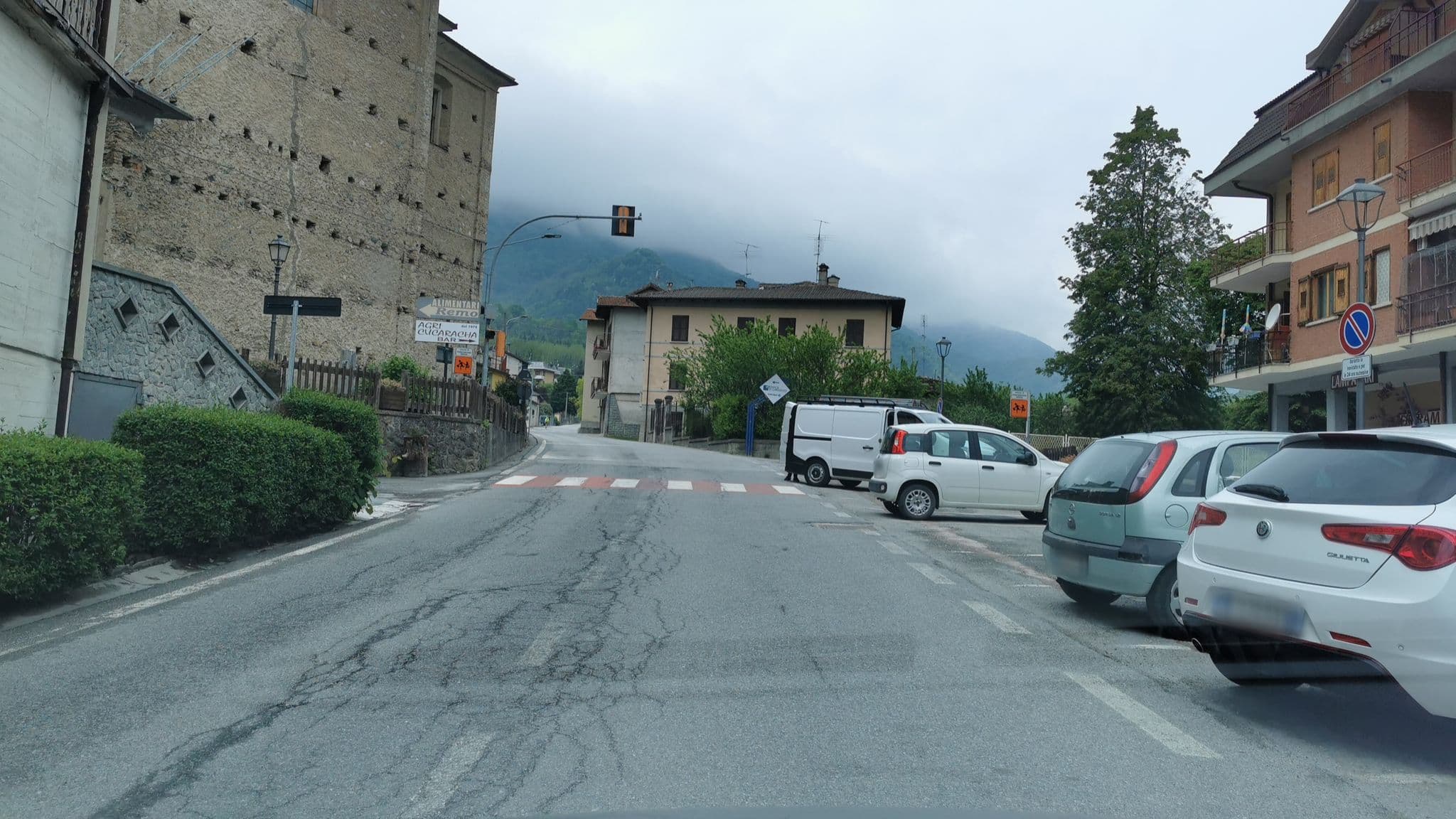 Street view near A la Posta, Dronero — © canfe (CC BY-SA · Mapillary)