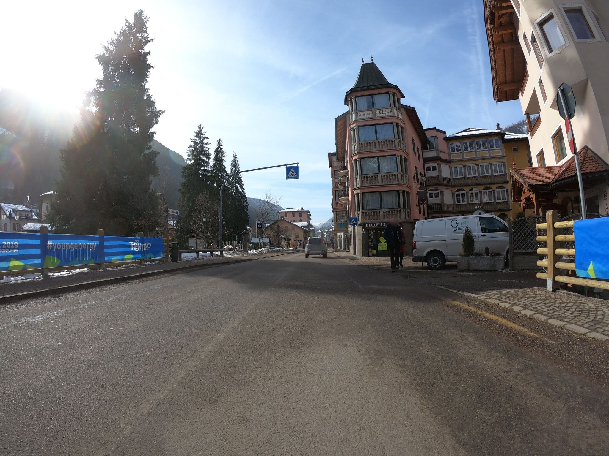 Street view near Hotel Cavalletto, Moena — © chrisbeddow (CC BY-SA · Mapillary)
