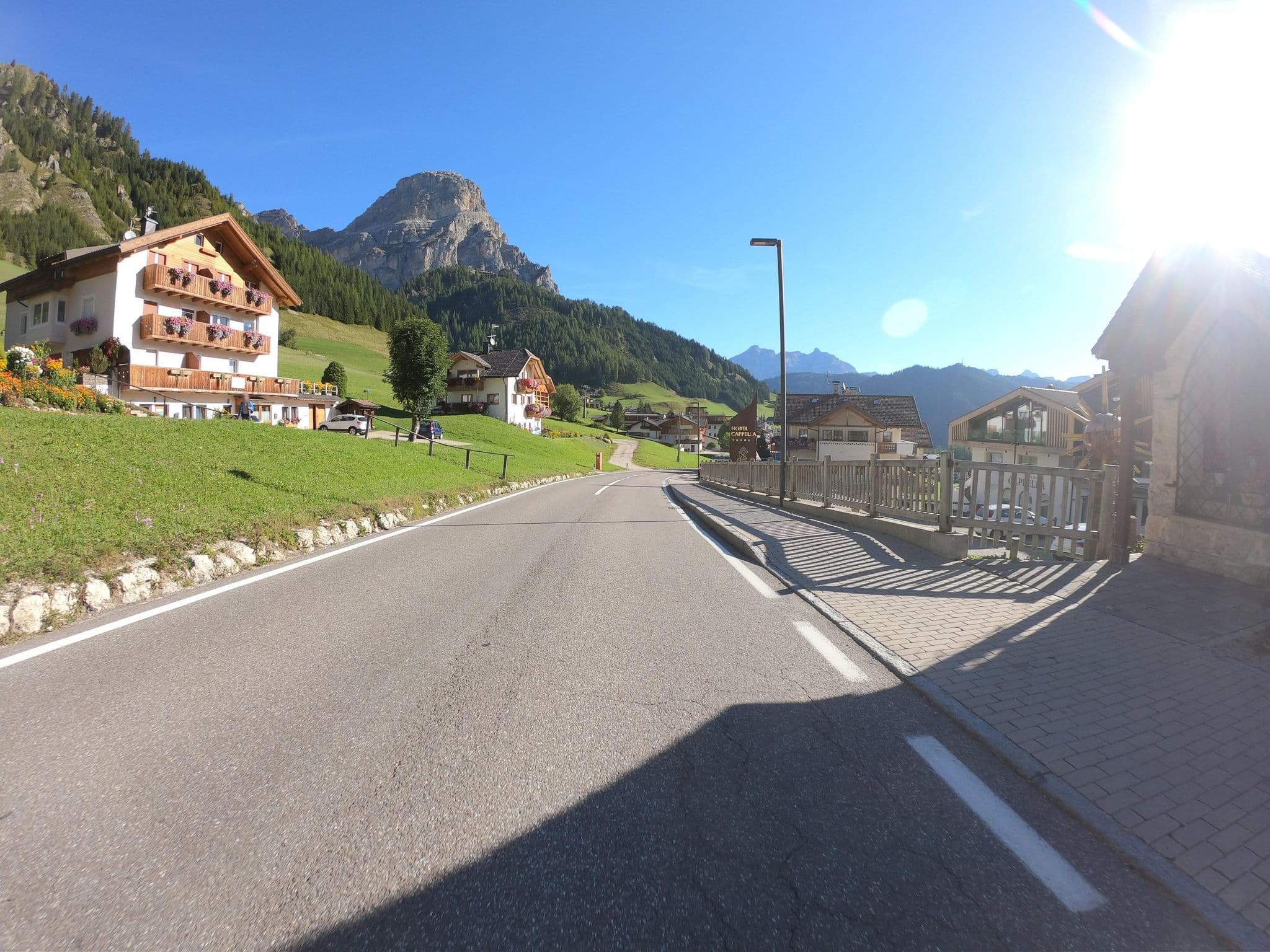 Street view near Ciasa Giovani, Selva