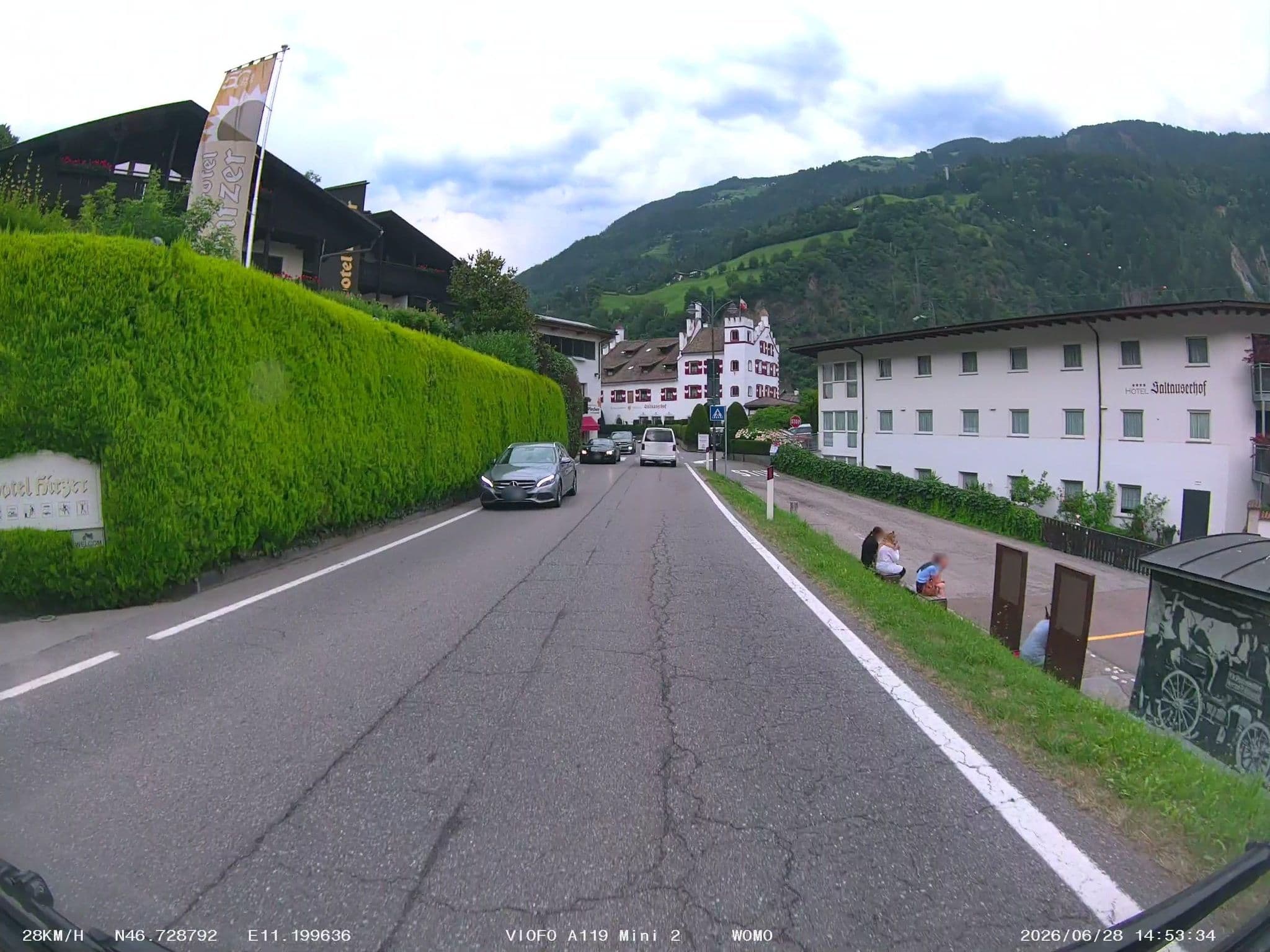 Street view near Hotel Hirzer, Scena - Schenna