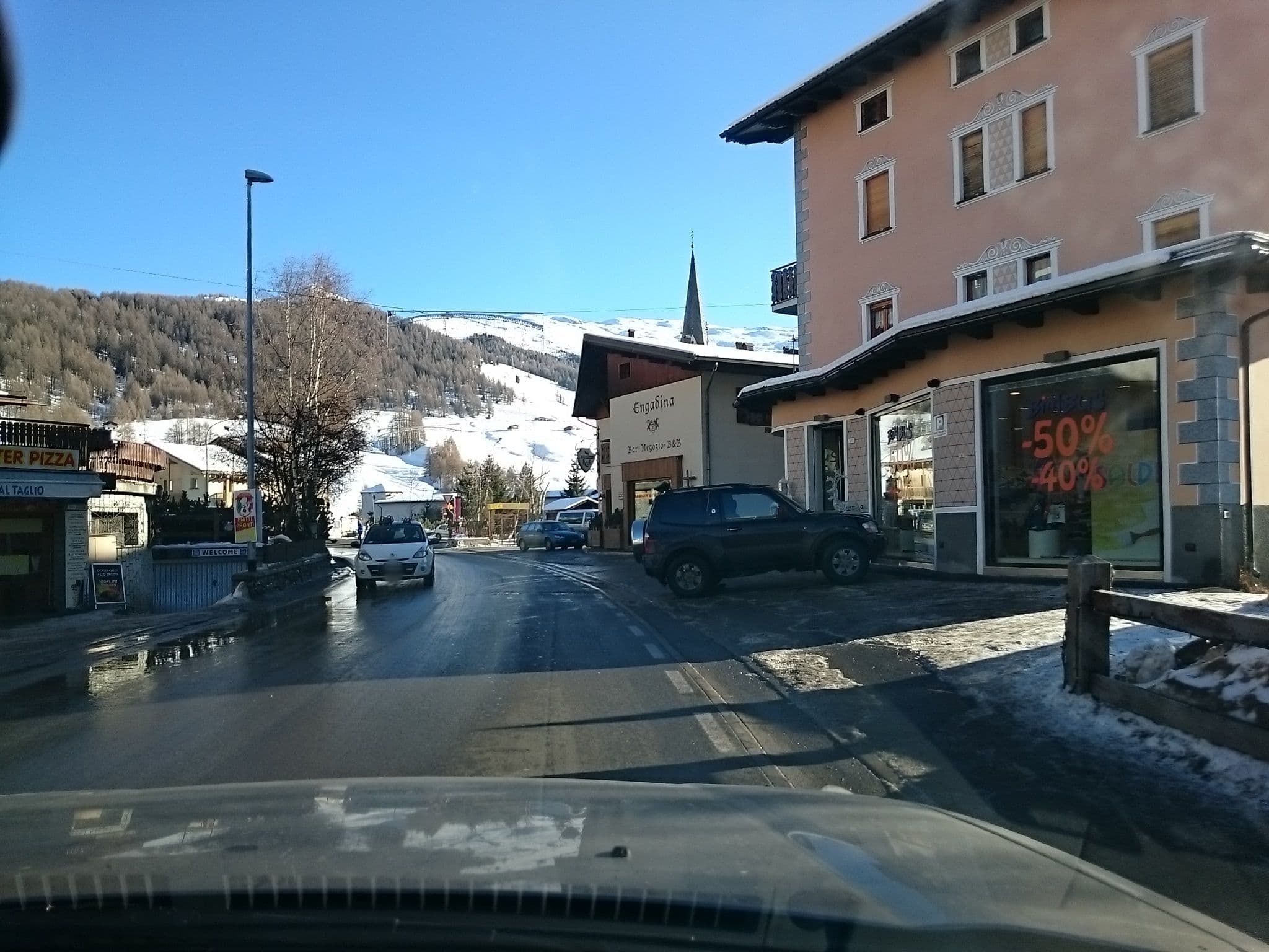Street view near Hotel Bernina, Livigno