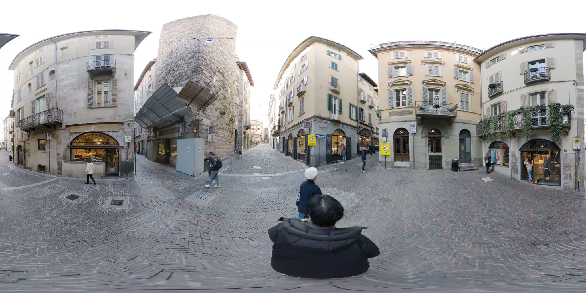 Street view near La torre, Bergamo