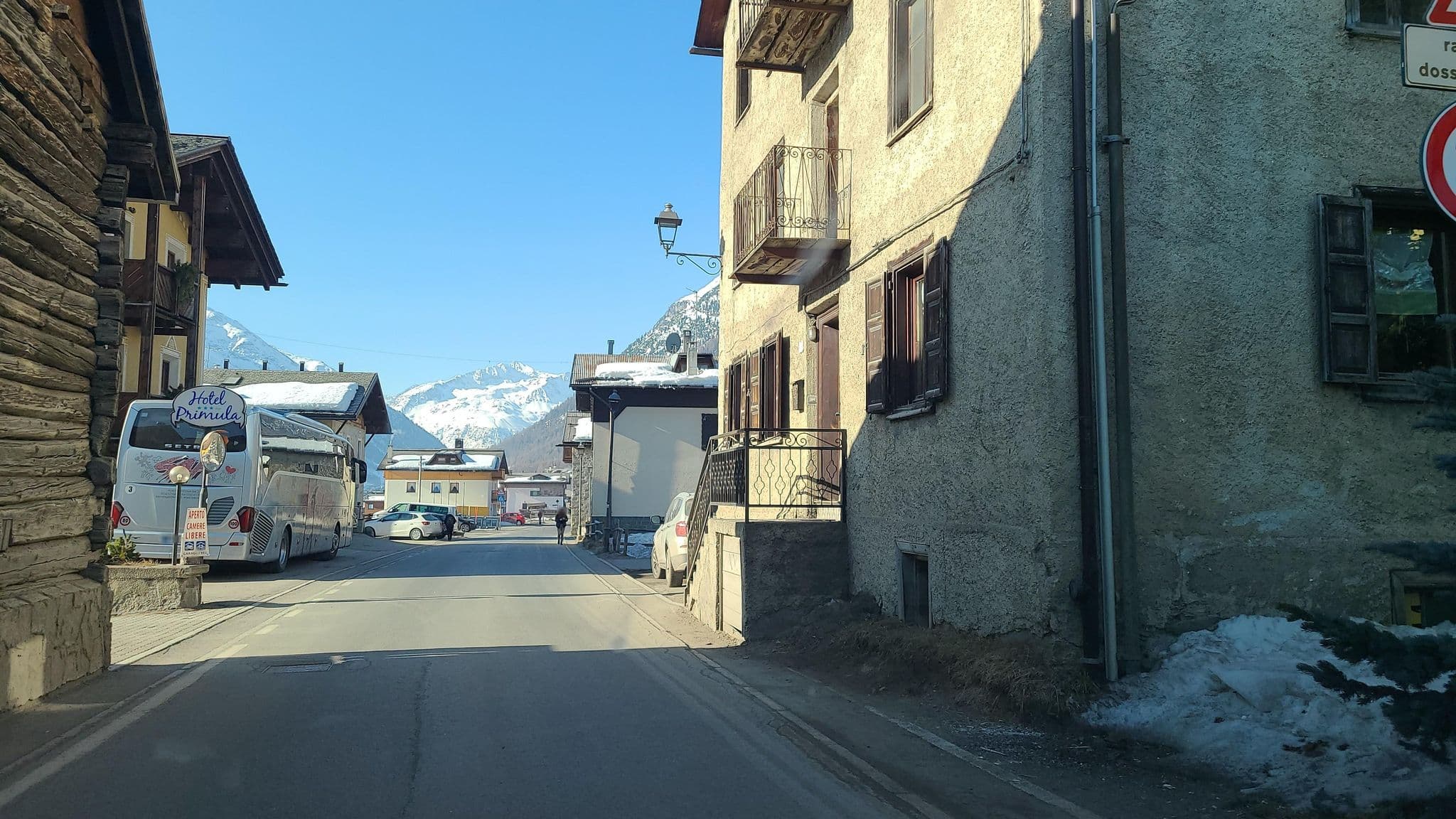 Street view near Hotel Alba, Livigno
