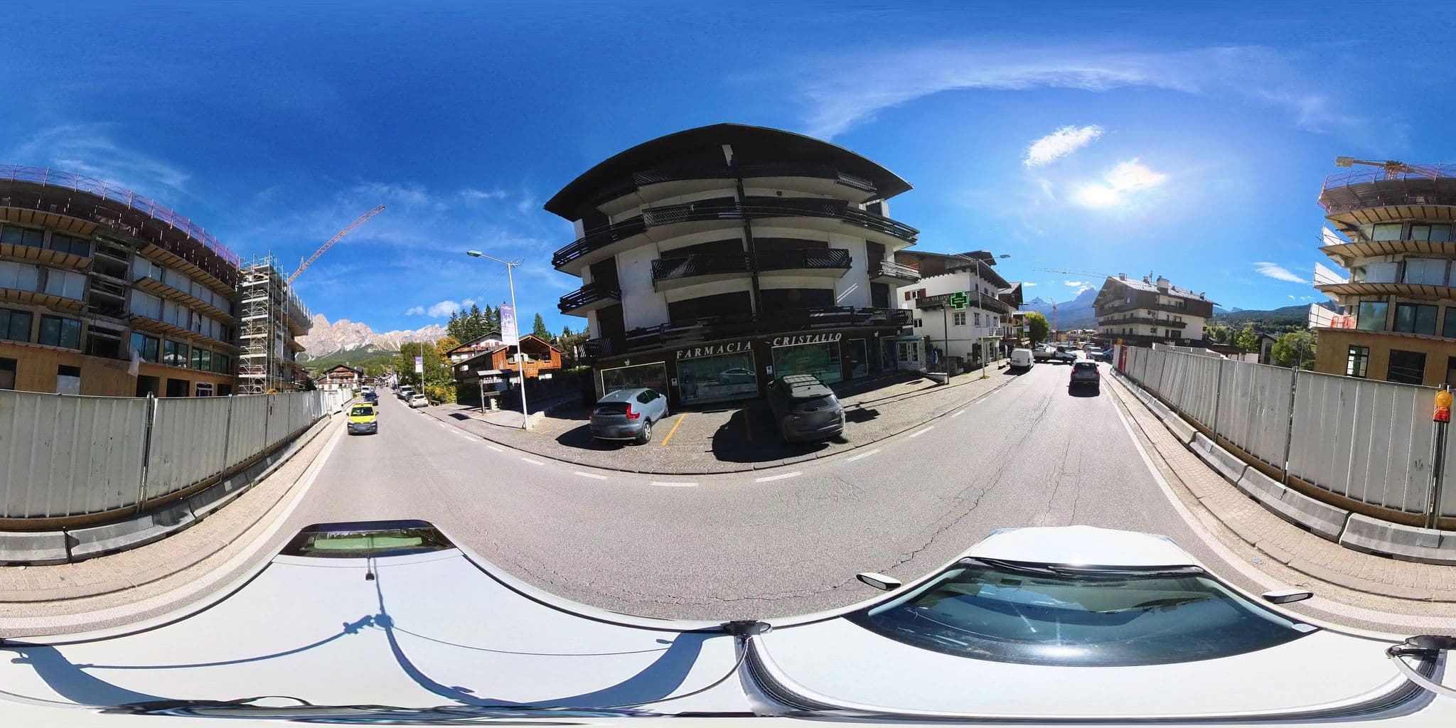 Street view near Hotel Splendid Venezia, Cortina d'Ampezzo