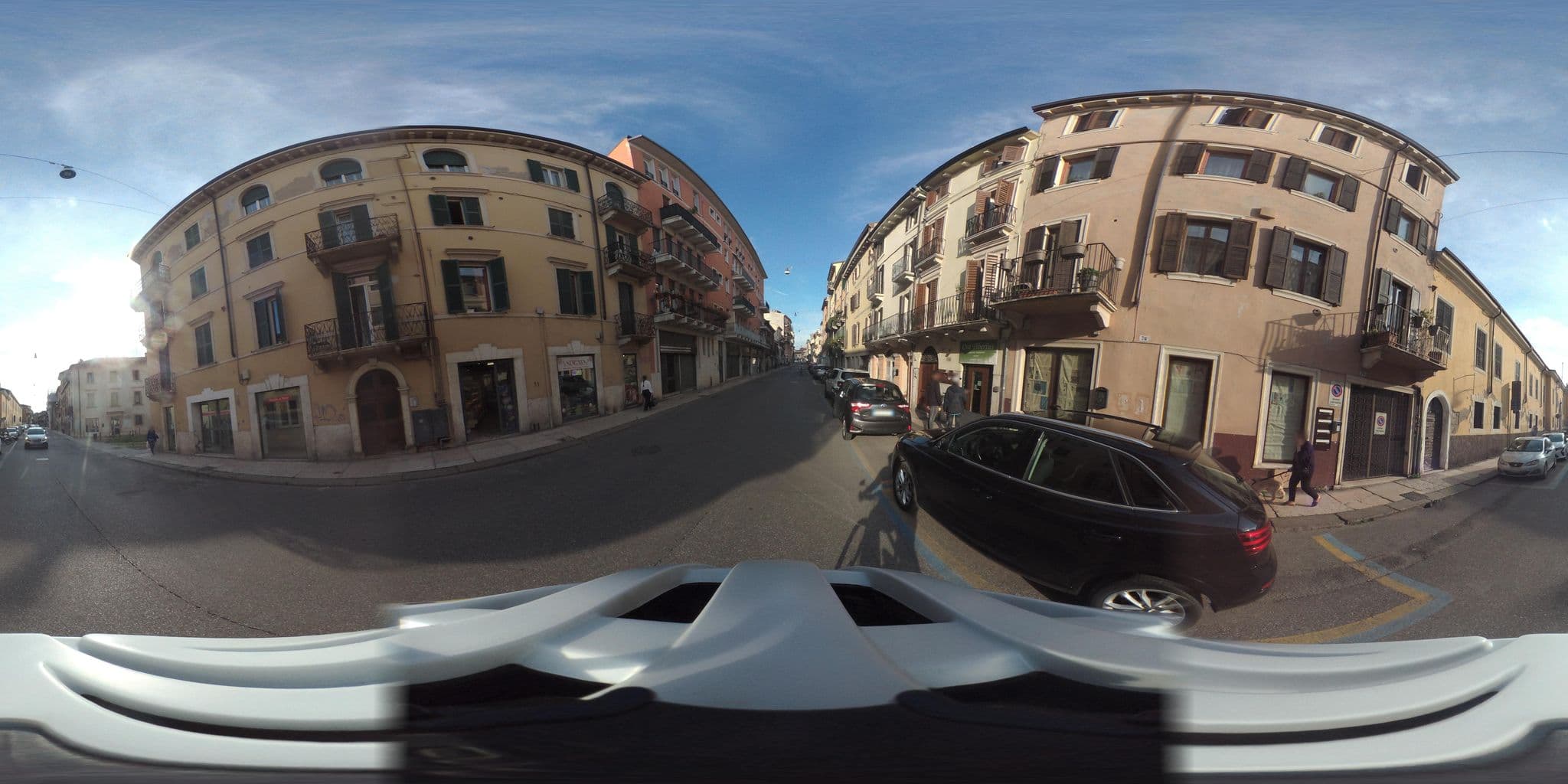 Street view near The Hostello, Verona