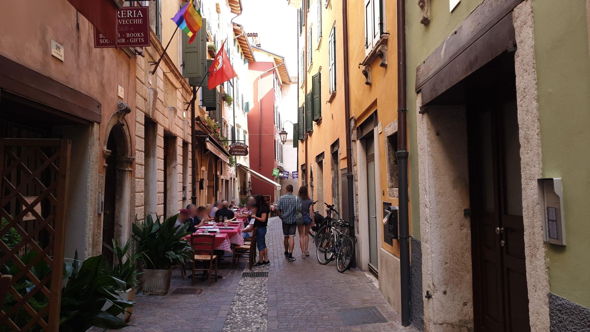 Street view near La Montanara, Riva del Garda