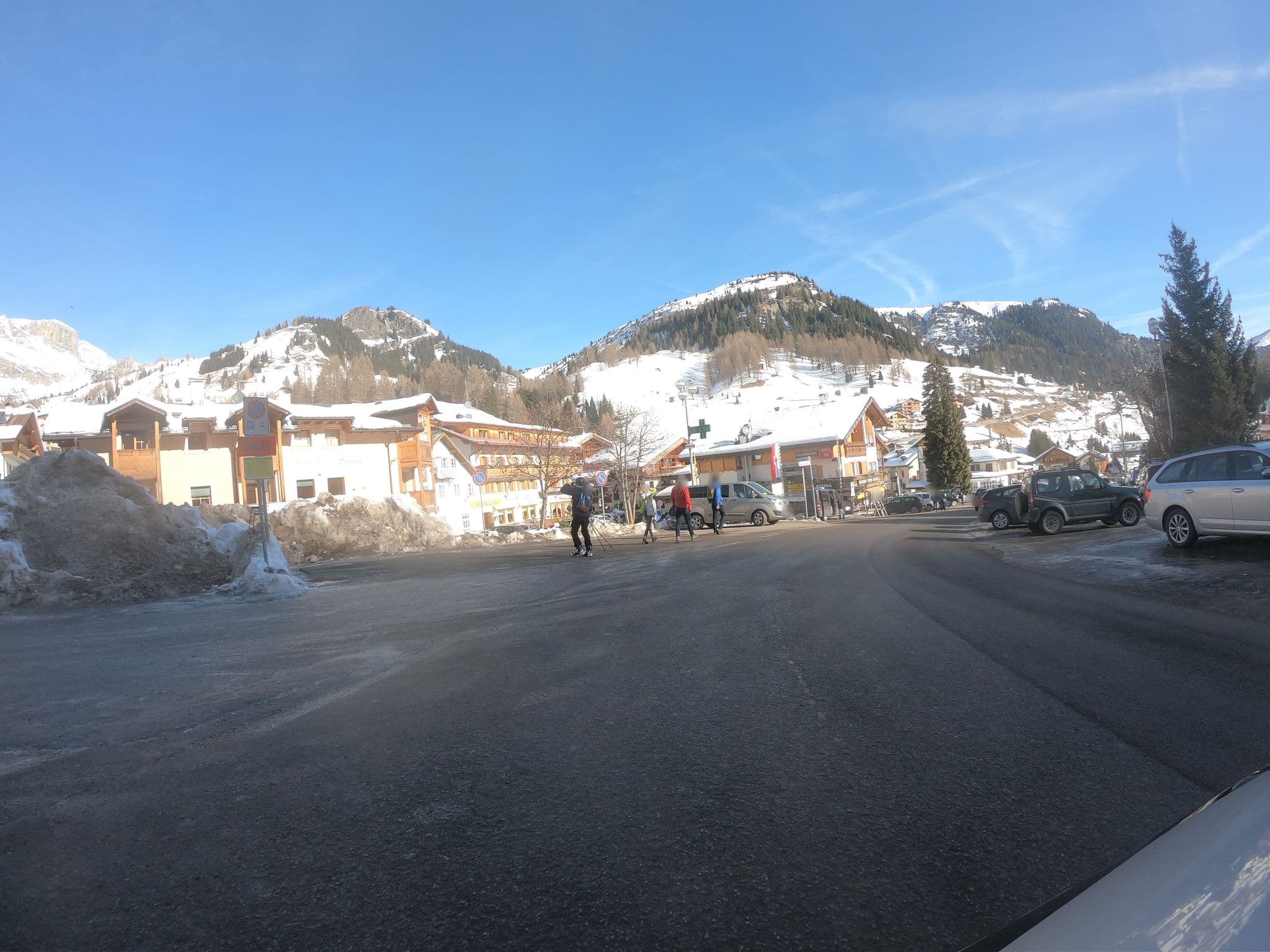 Street view near Hotel Pordoi, Livinallongo del Col di Lana