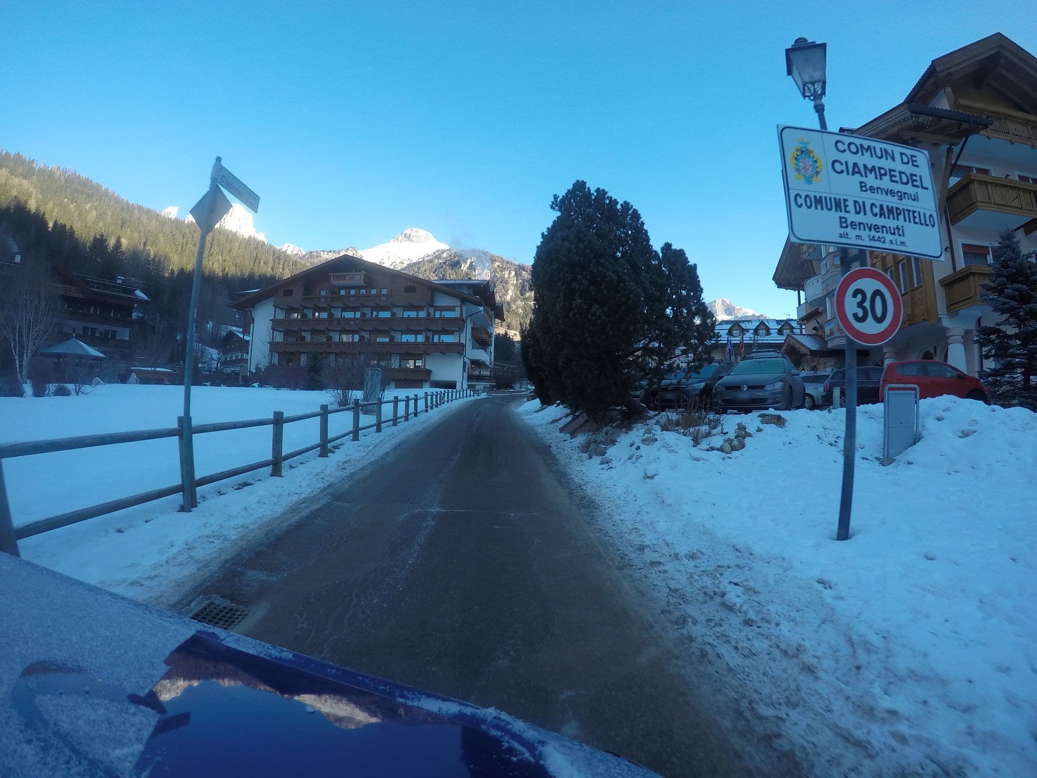 Street view near Alpen Hotel Panorama, Canazei