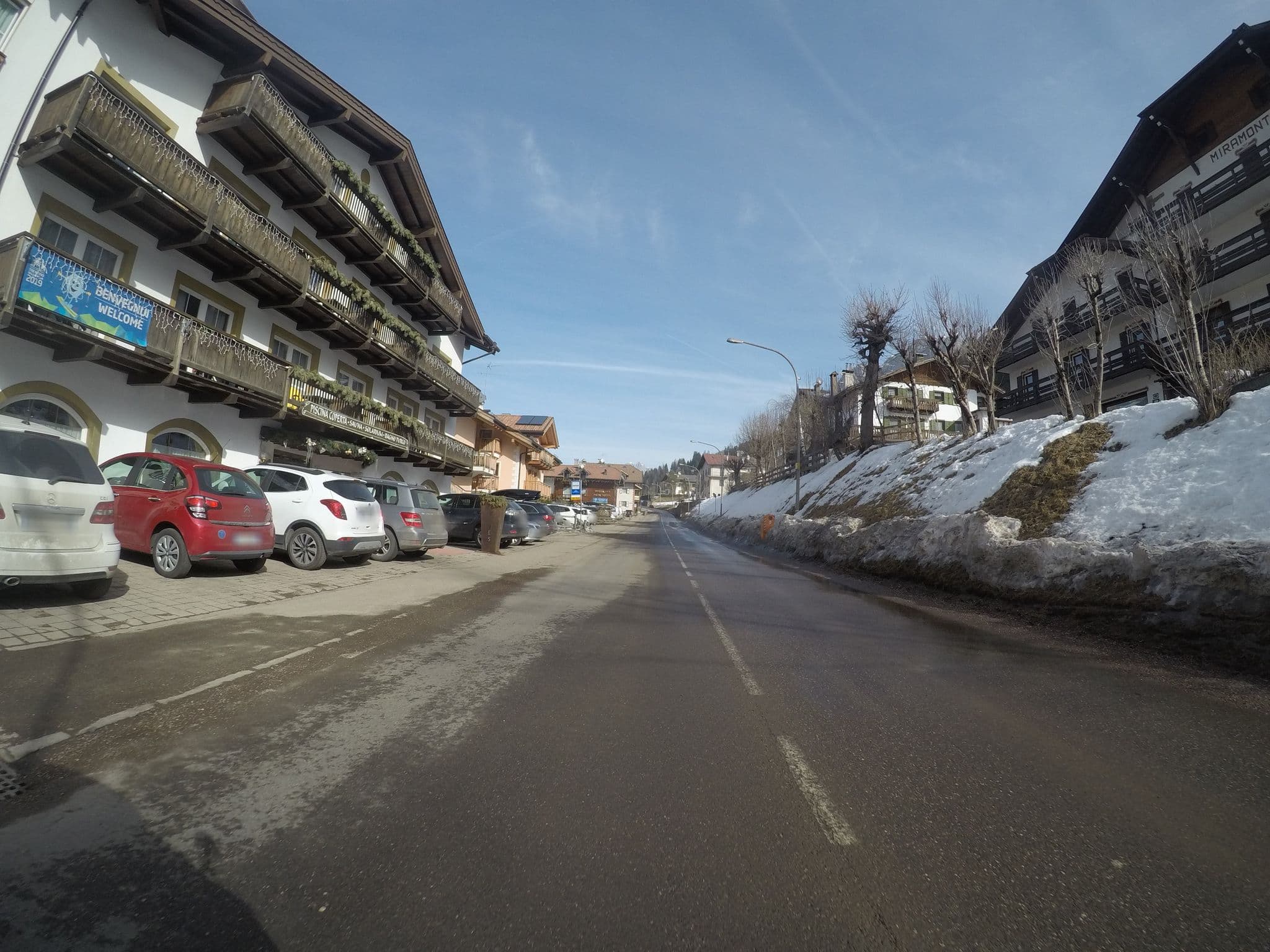 Street view near Hotel Fanes, Moena — © chrisbeddow (CC BY-SA · Mapillary)