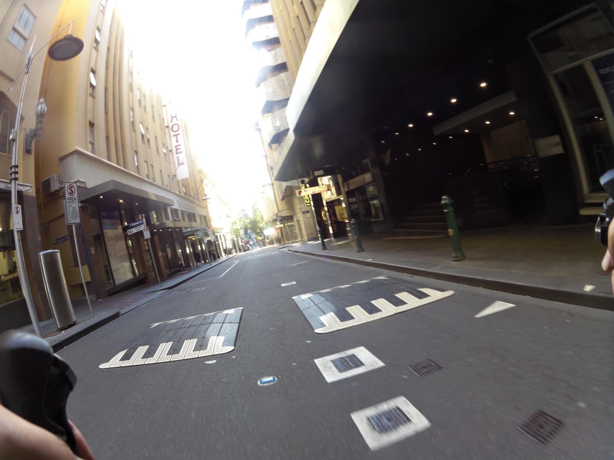 Street view near The Victoria Hotel, Melbourne City Centre — © skillsy (CC BY-SA · Mapillary)