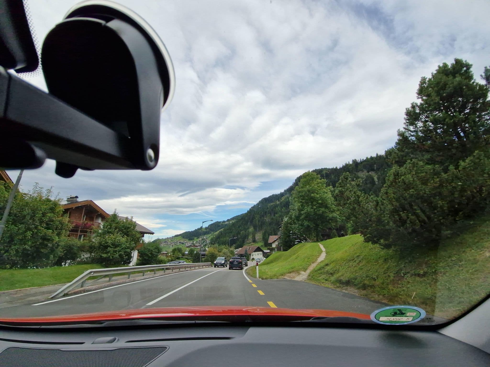 Street view near Comploi, Selva
