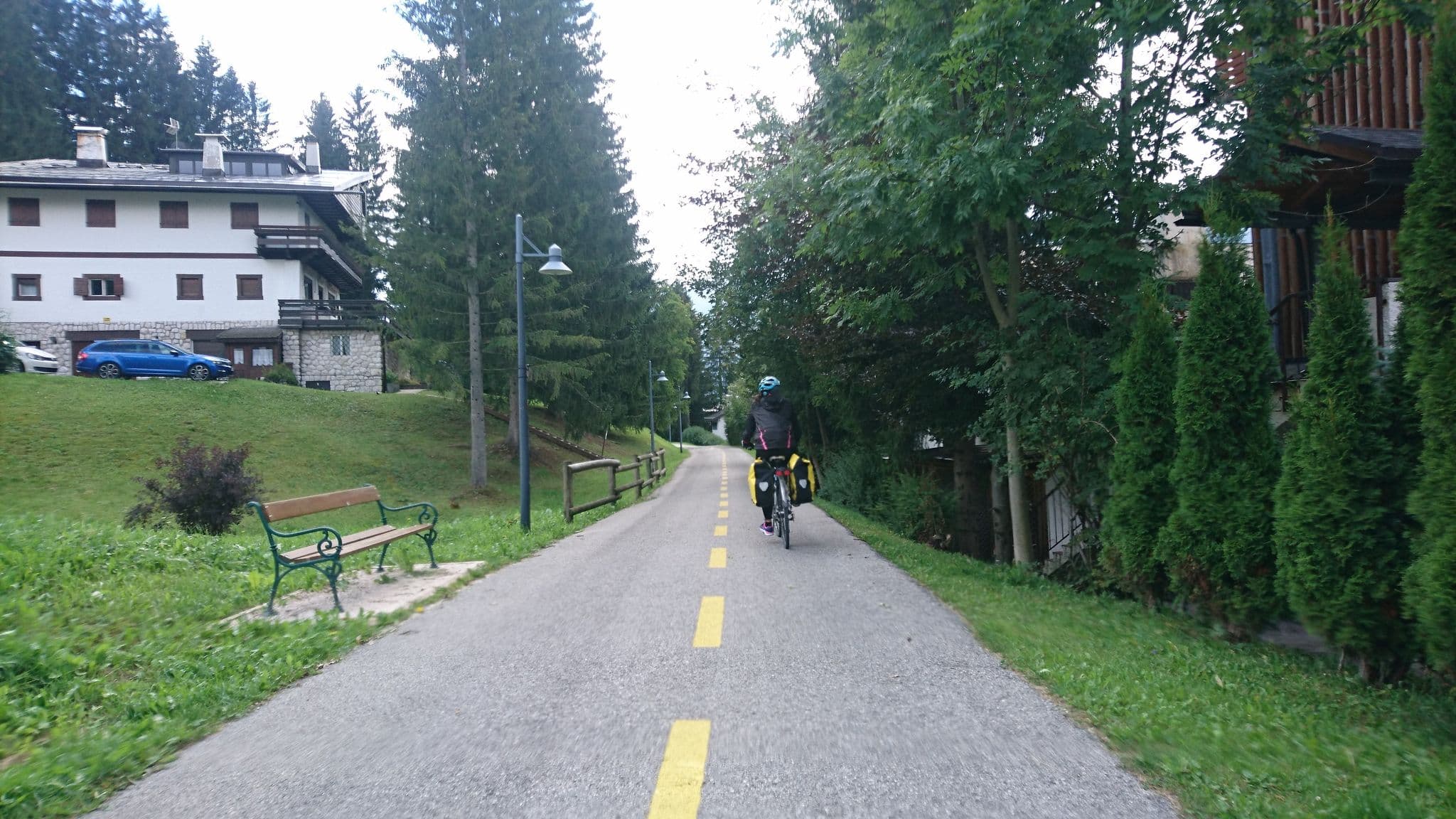 Street view near Hotel Serena, Cortina d'Ampezzo