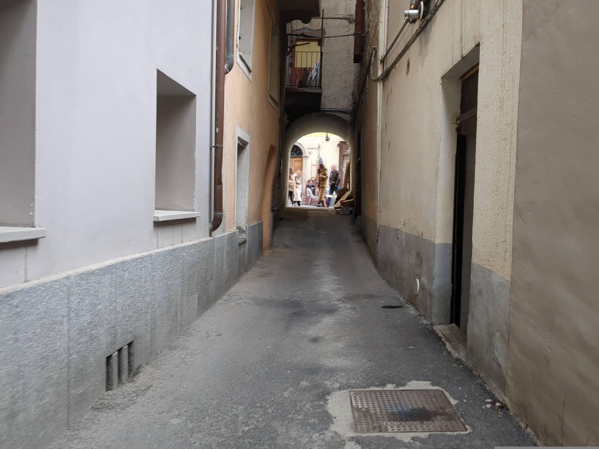 Street view near Domus Antica Aosta, Aosta — © jacopofar (CC BY-SA · Mapillary)