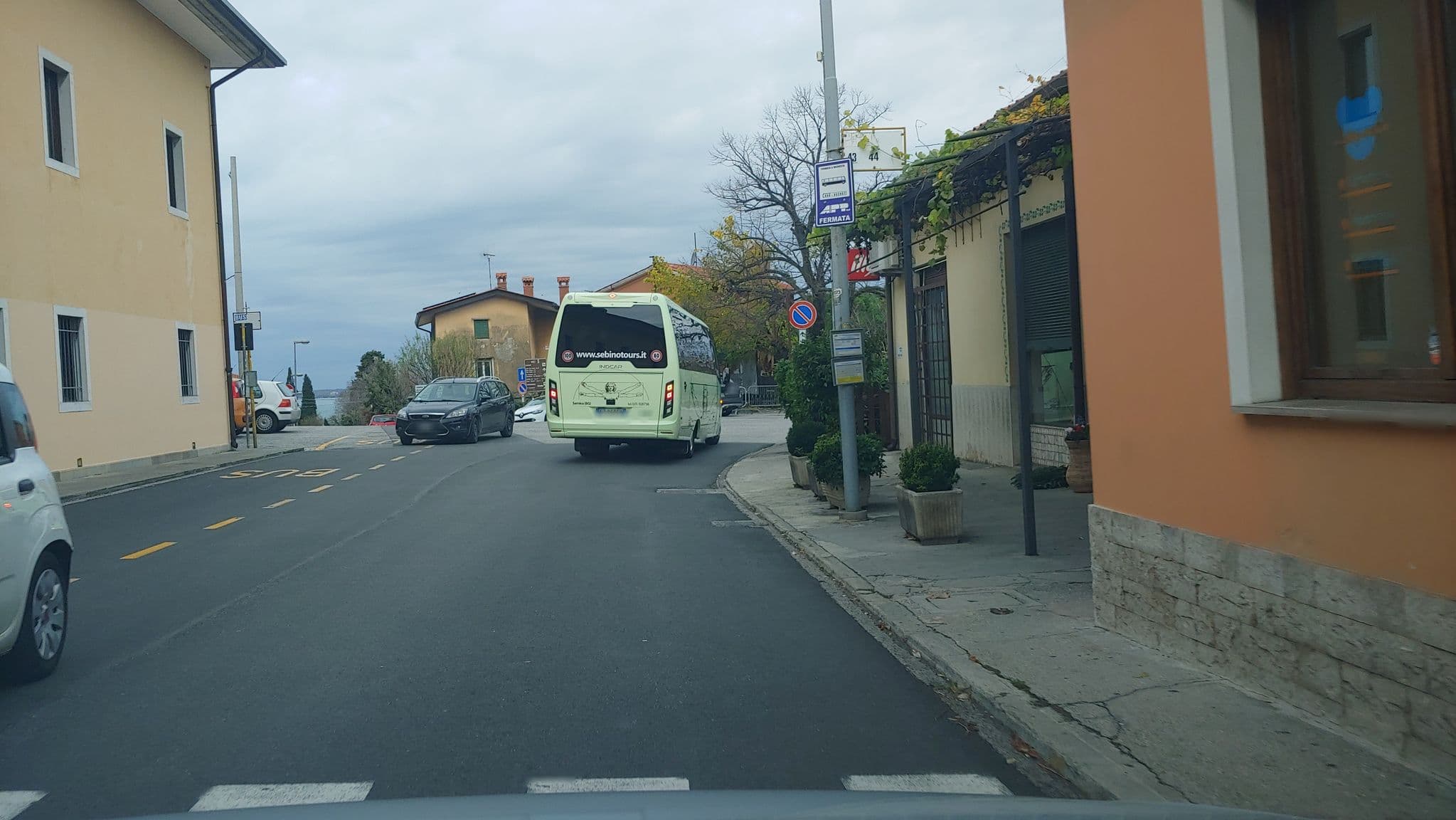Street view near Hotel Al Pescatore, Duino — © mitjajez (CC BY-SA · Mapillary)