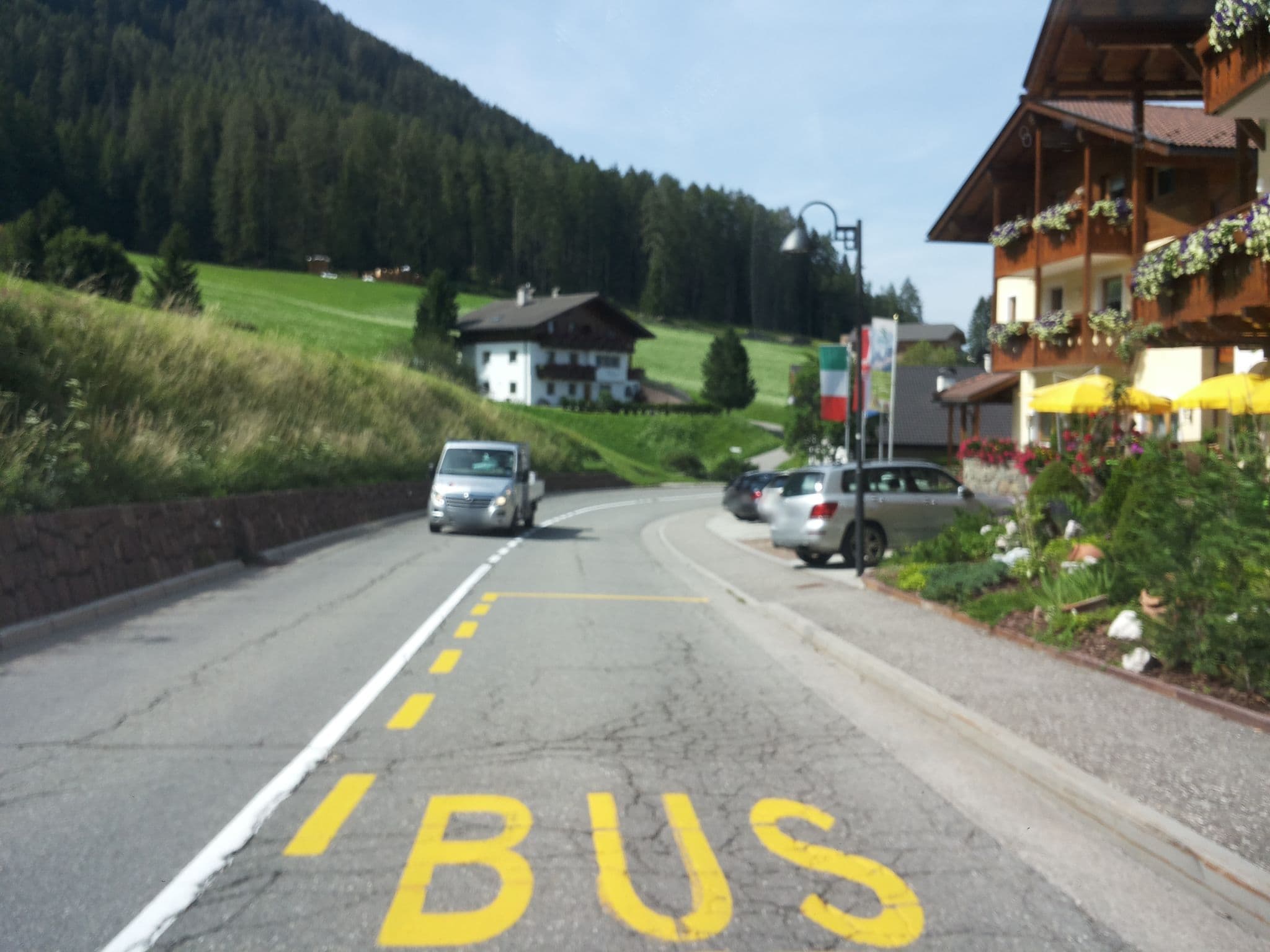 Street view near Hotel Baumwirt, Castelrotto — © musuruan (CC BY-SA · Mapillary)