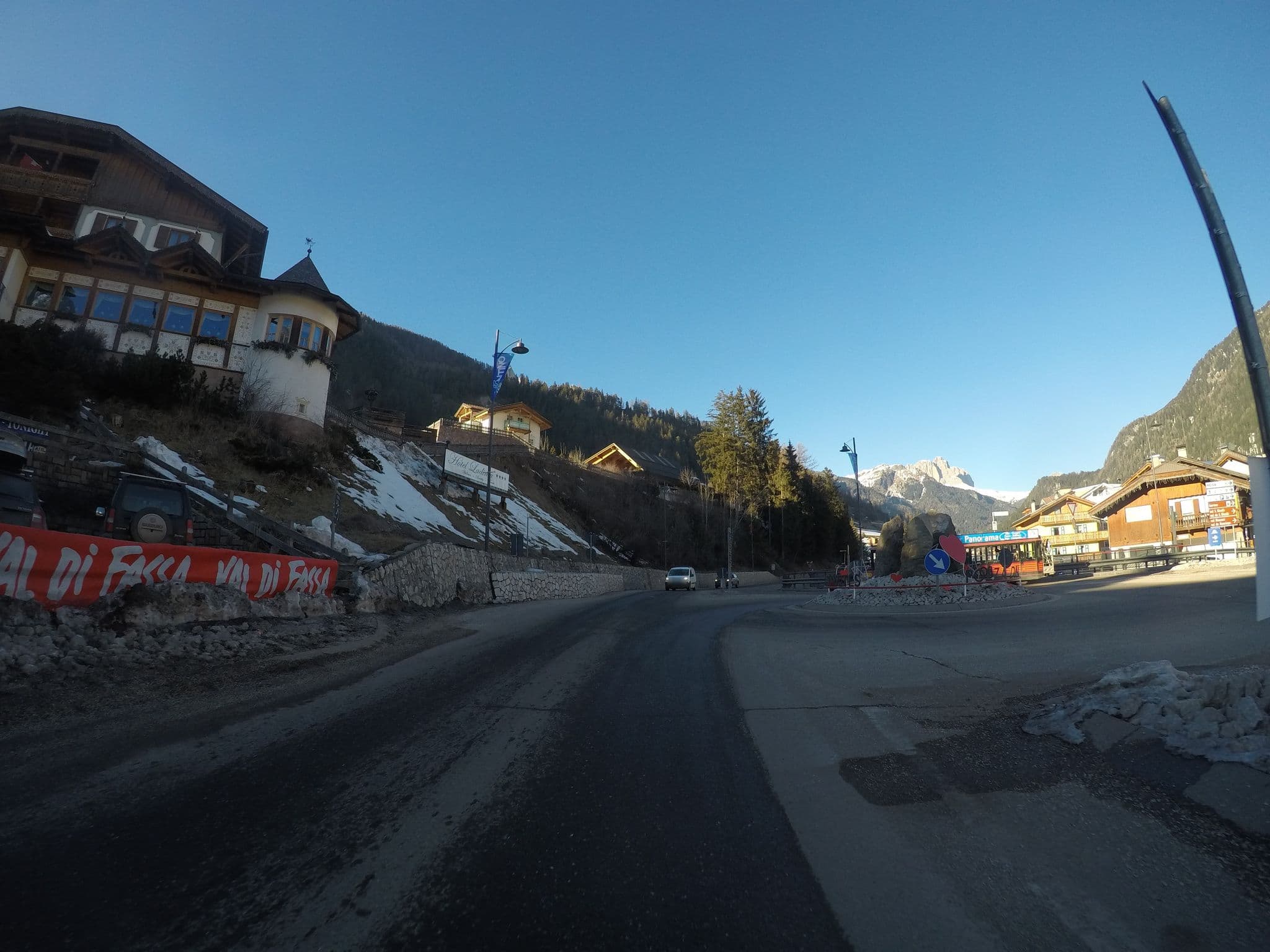 Street view near Albergo Ladinia, Pozza di Fassa — © chrisbeddow (CC BY-SA · Mapillary)