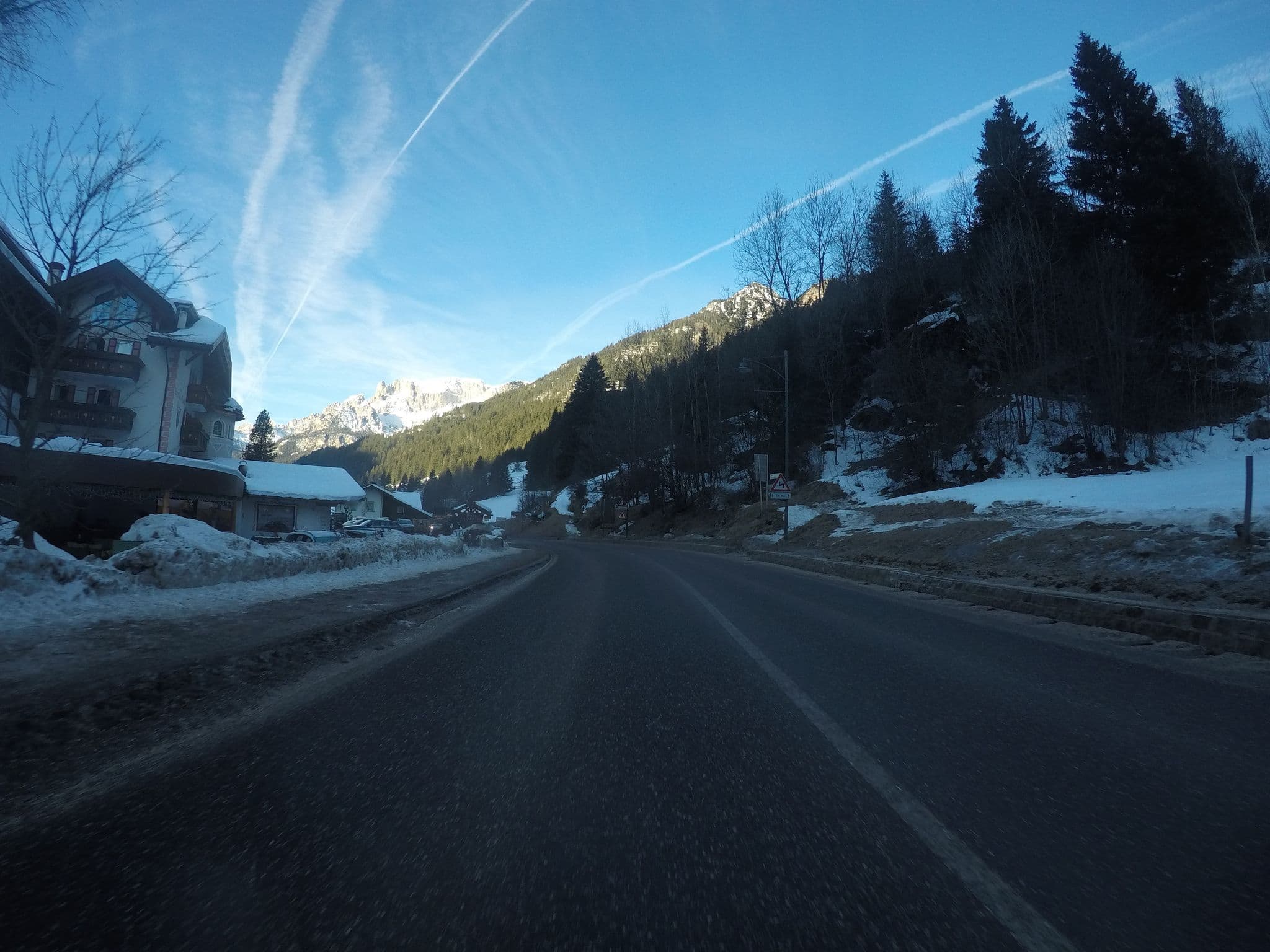 Street view near Hotel Gran Paradis, Canazei