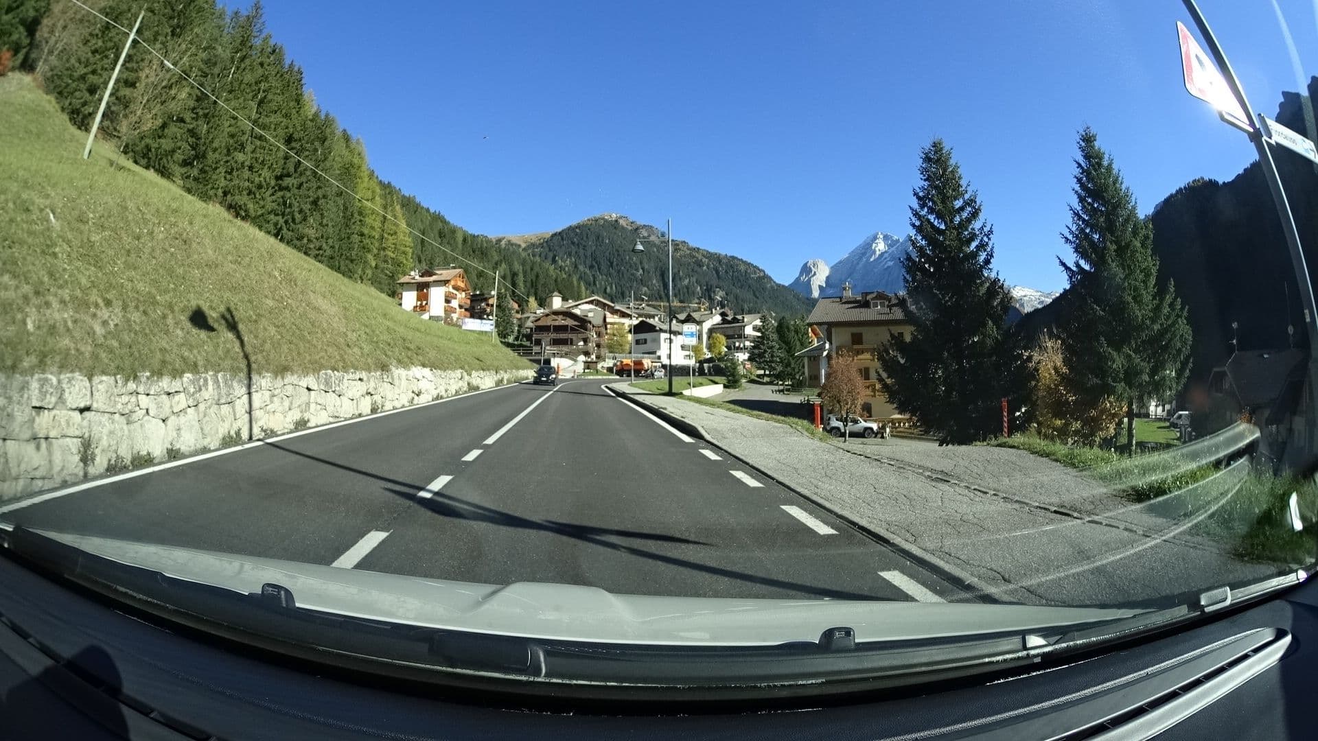 Street view near Albergo Bellevue Hotel, Canazei