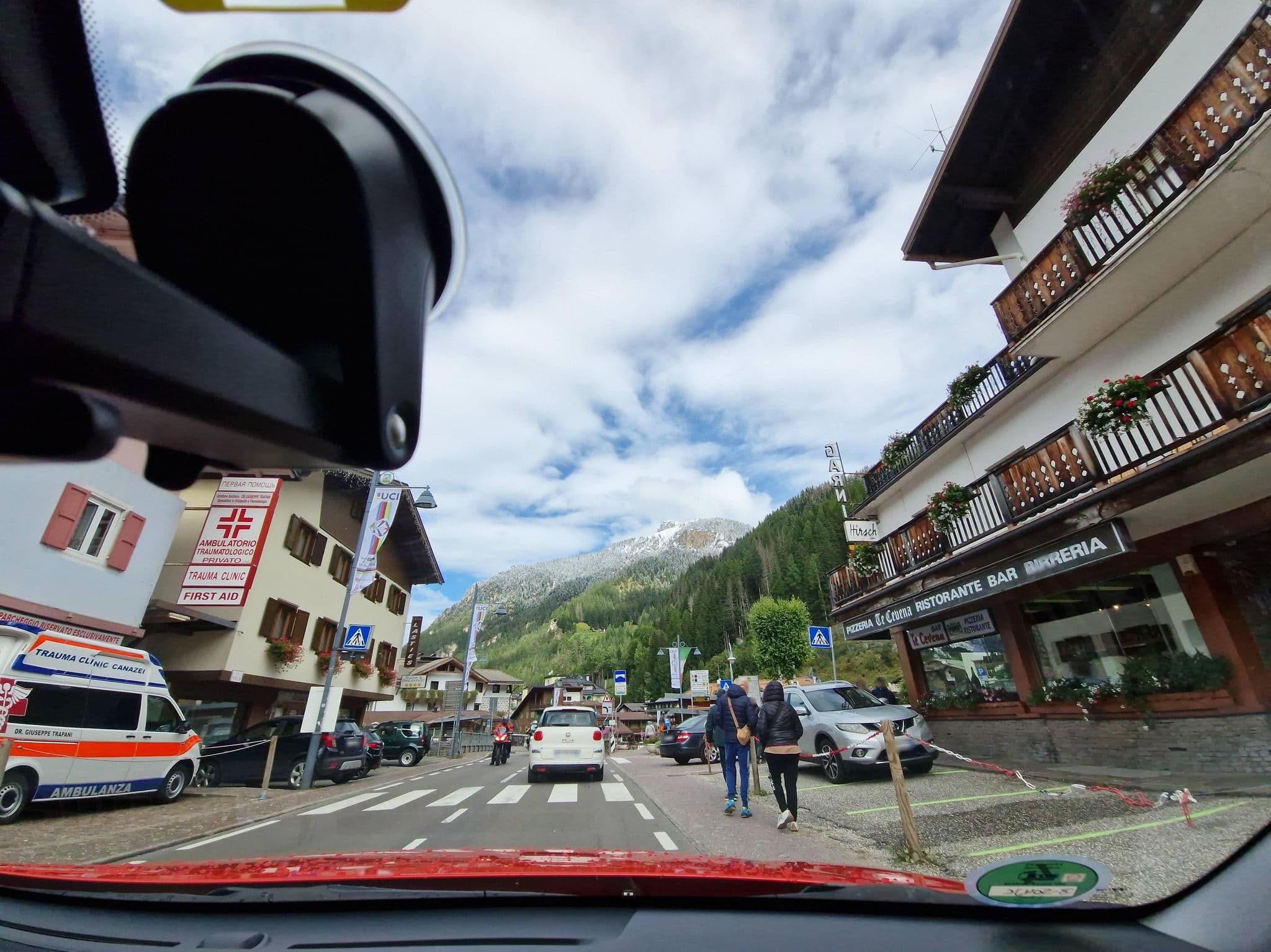 Street view near Garni Hirsch, Canazei