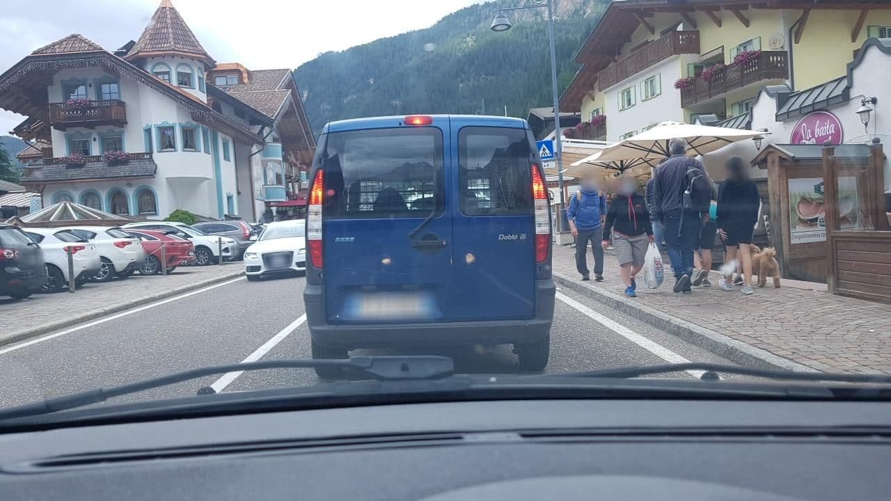 Street view near La Perla, Canazei