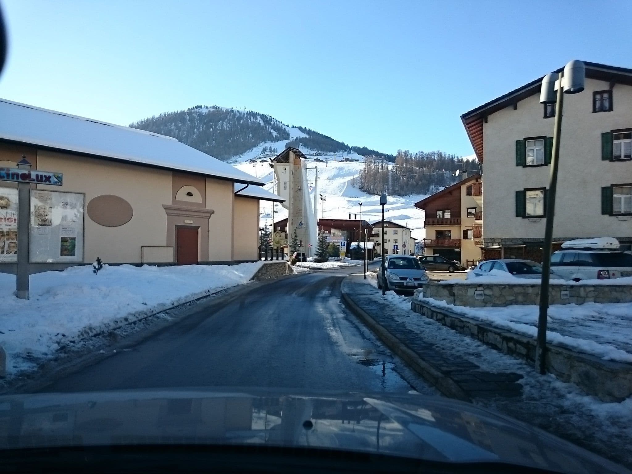 Street view near Bait dal Preosct, Livigno