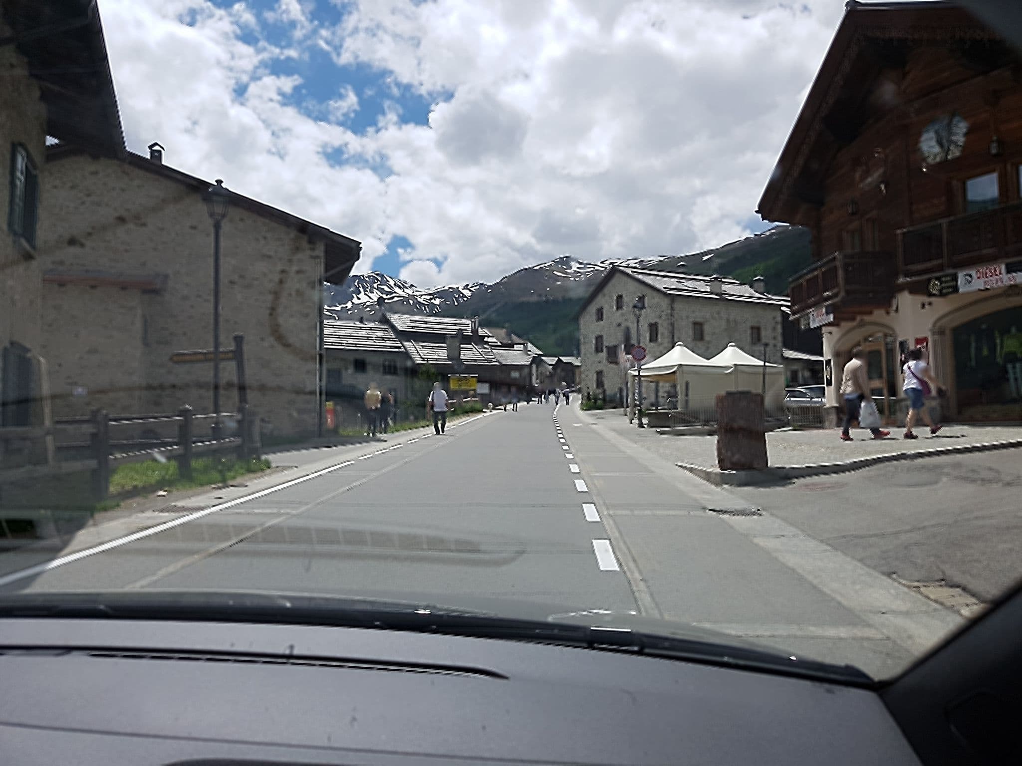 Street view near Hotel Cristallo, Livigno