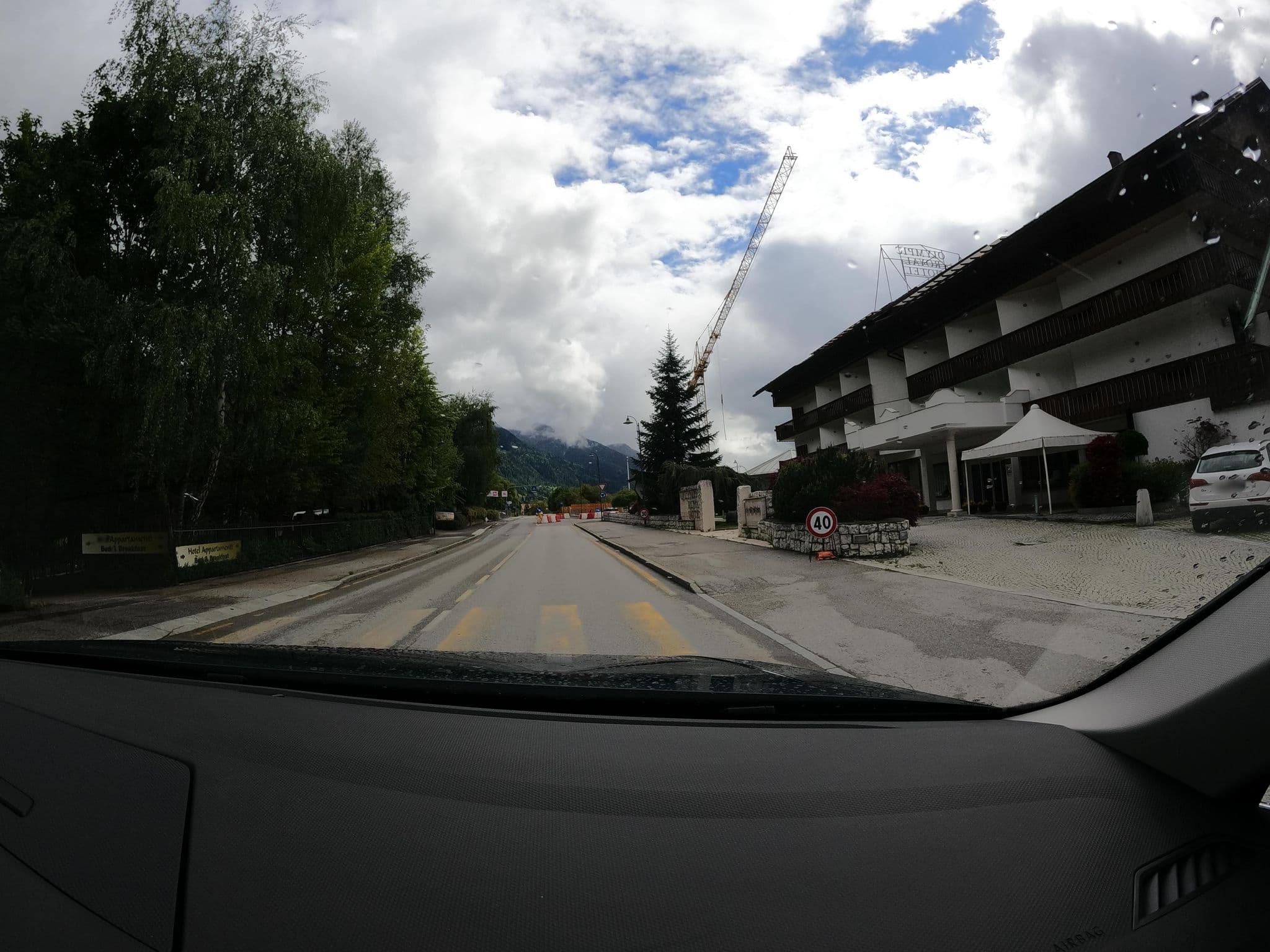 Street view near Hotel Olimpic Royal, Pinzolo