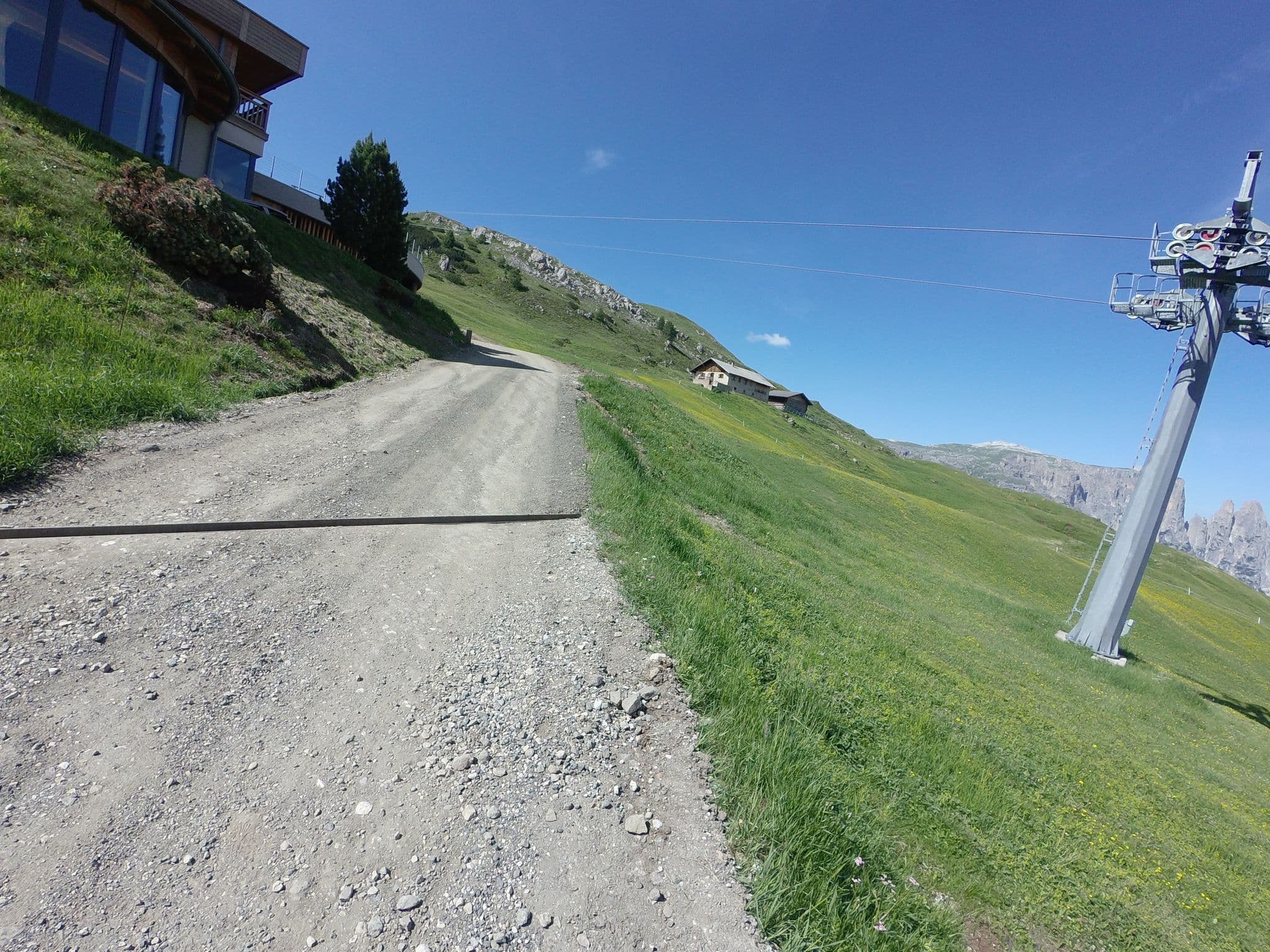 Street view near Hotel Goldknopf, Siusi