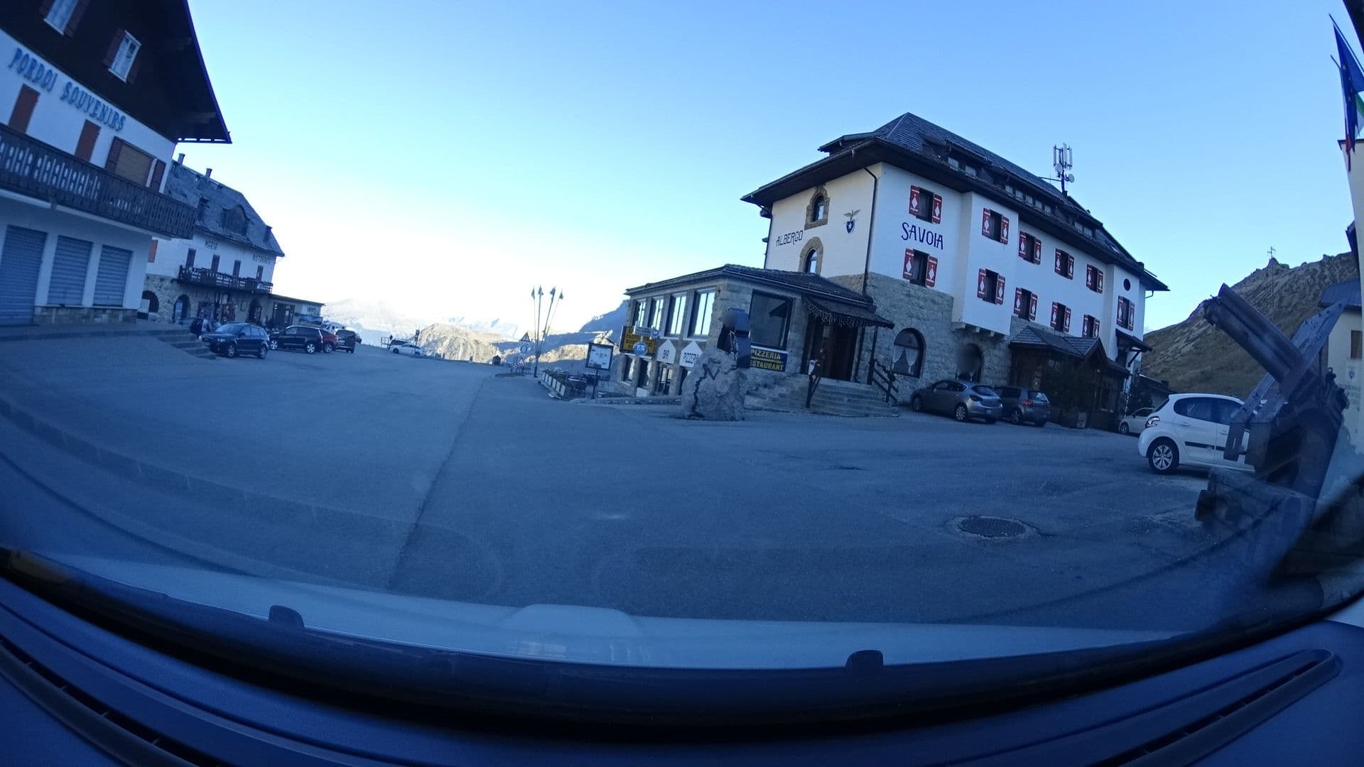 Street view near Hotel Savoia, Canazei