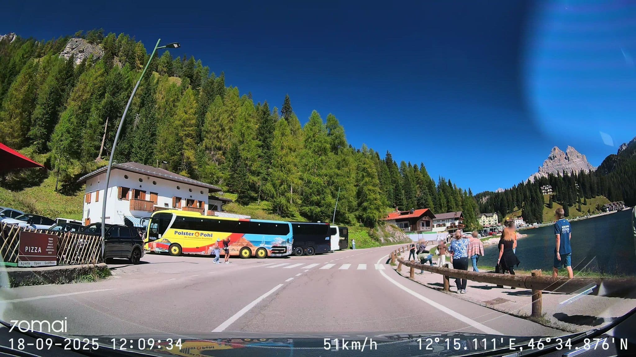 Street view near Hotel Sorapiss, Cortina d'Ampezzo
