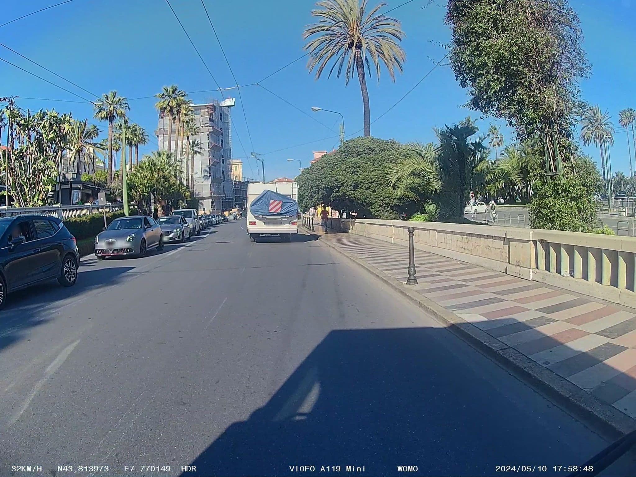 Street view near Hotel Parigi, Sanremo — © soulcover (CC BY-SA · Mapillary)