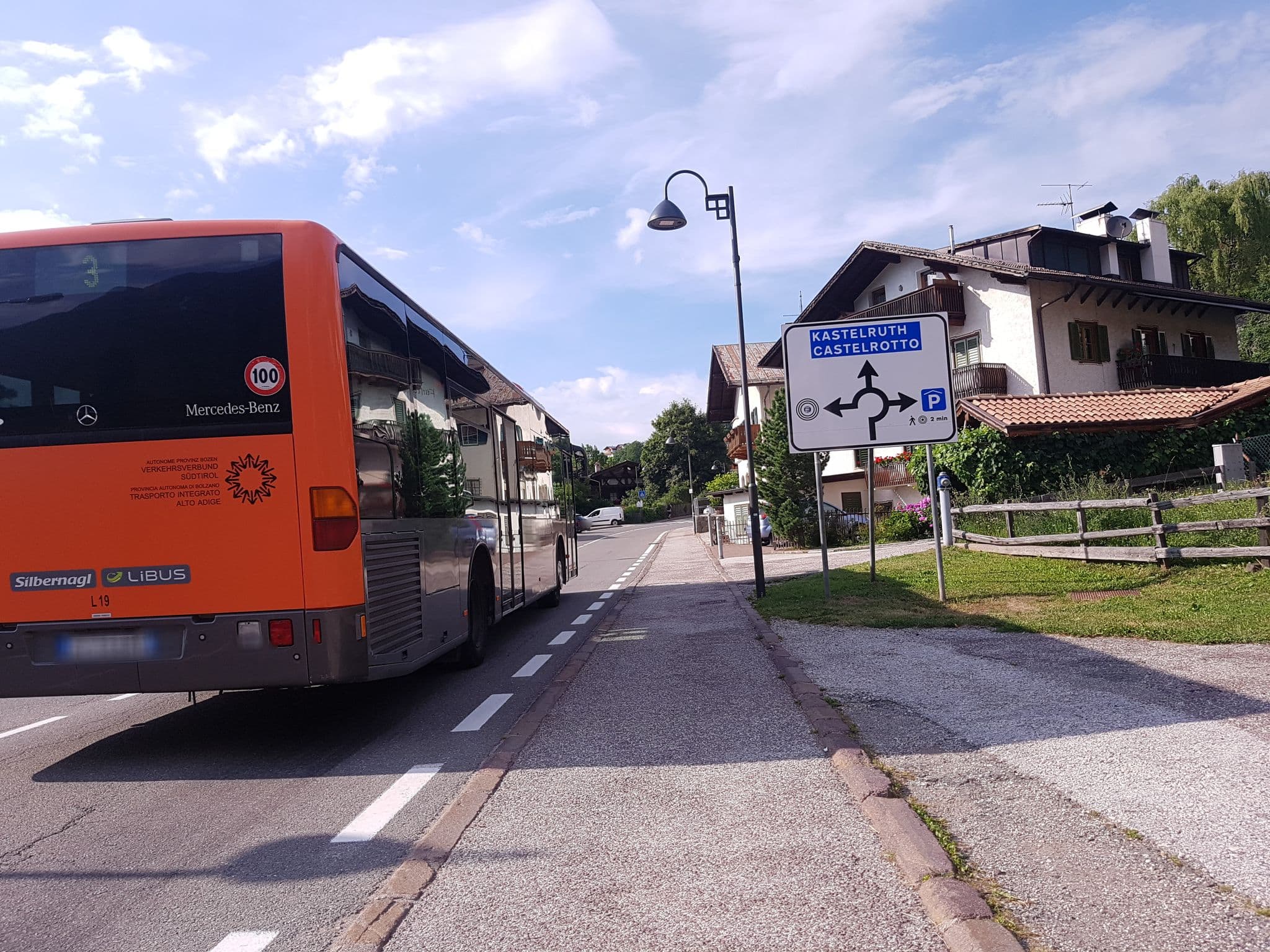 Street view near Garni Alpin, Siusi