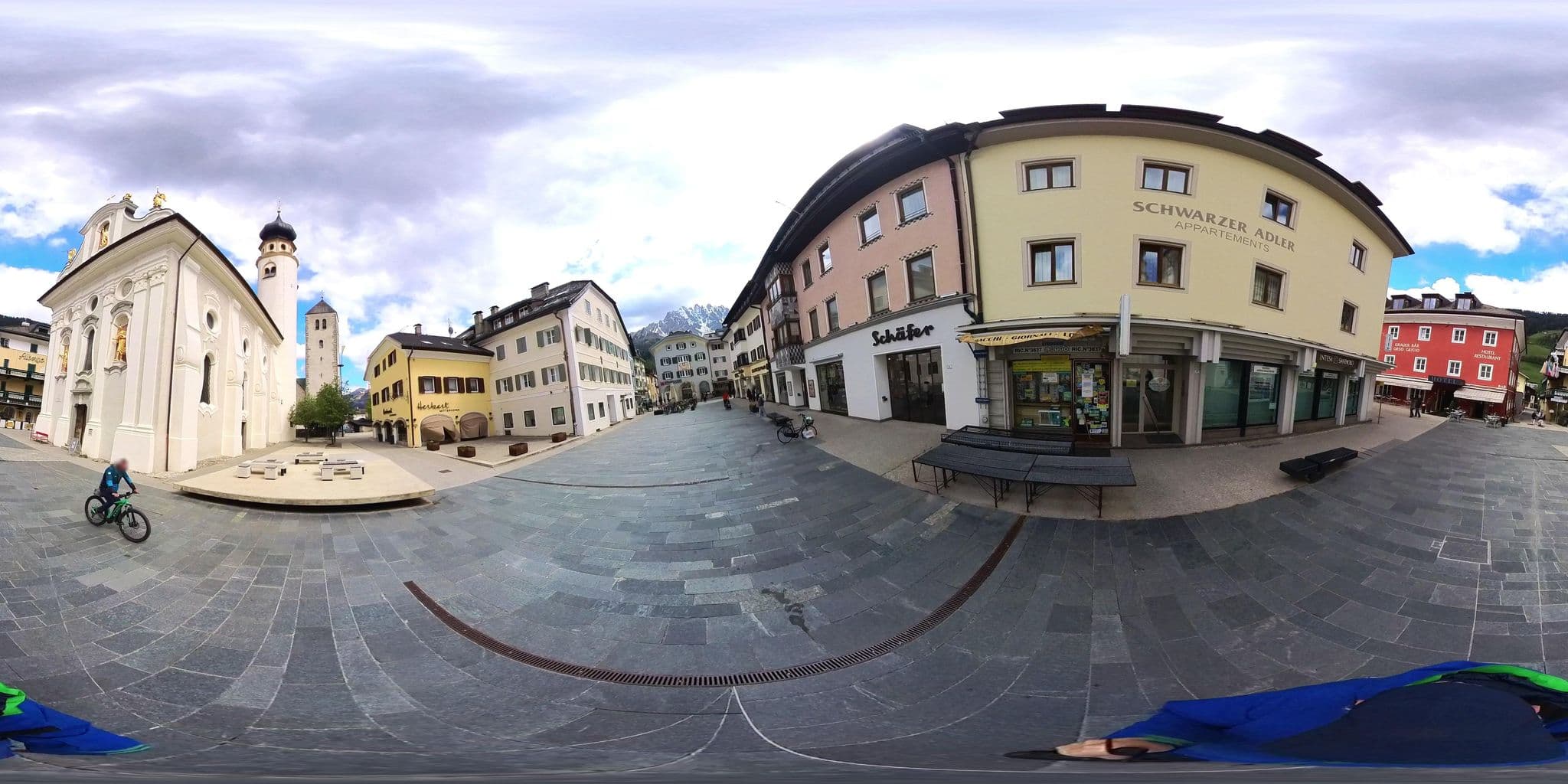 Street view near Residence Schwarzer Adler, San Candido — © osmplus_org (CC BY-SA · Mapillary)