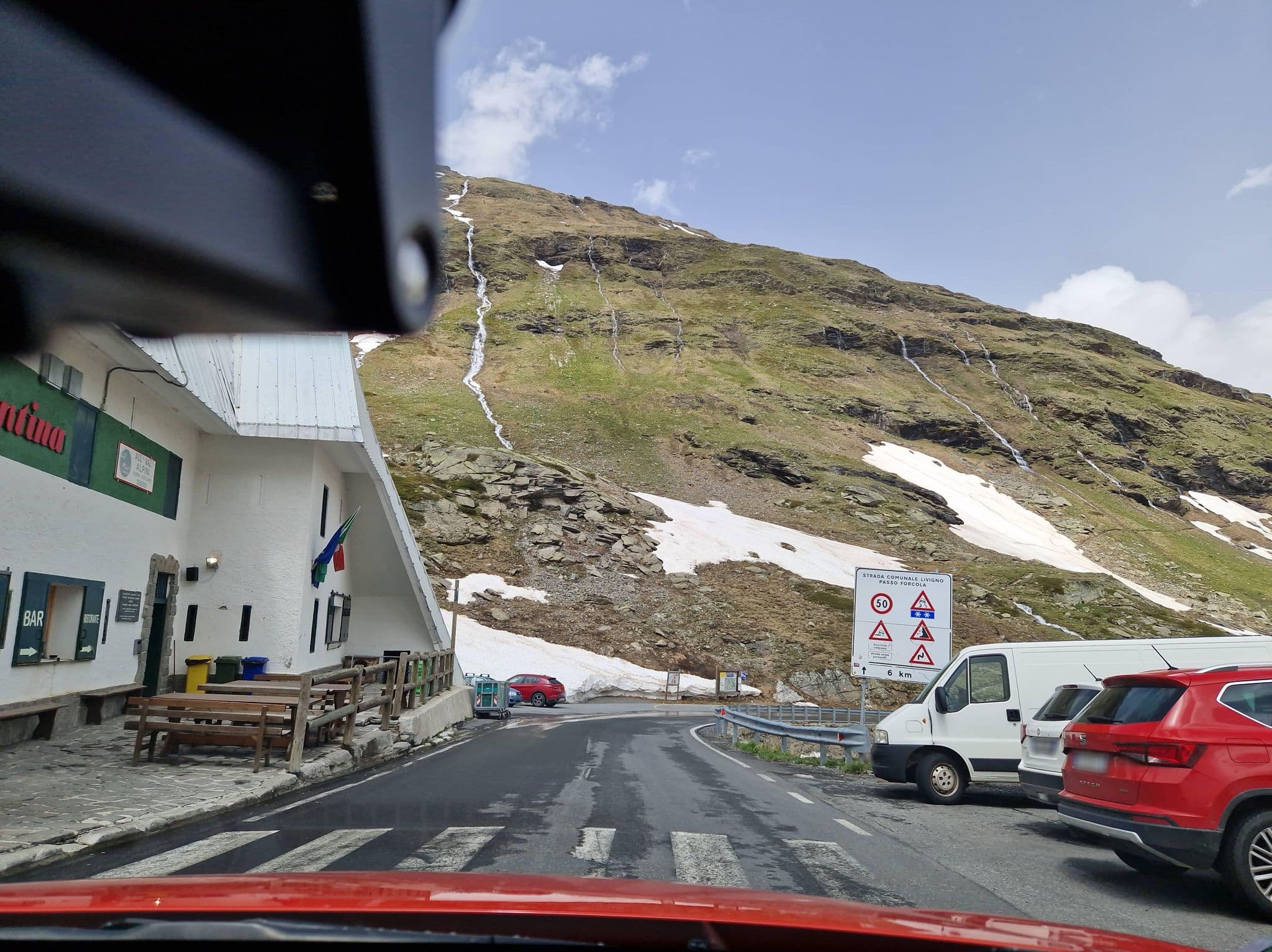 Street view near Rifugio Tridentina, Livigno