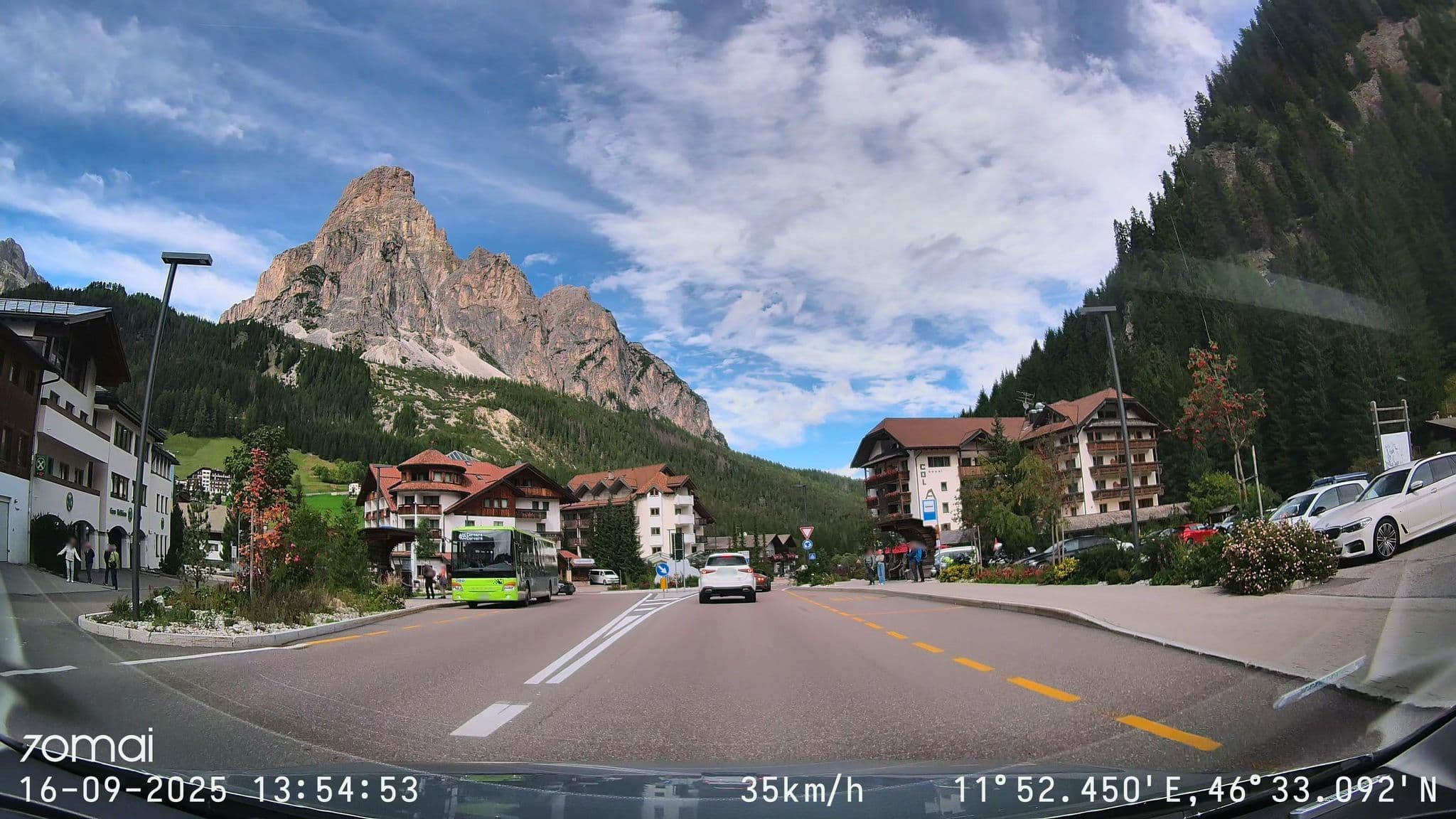 Street view near Hotel Italia, Selva