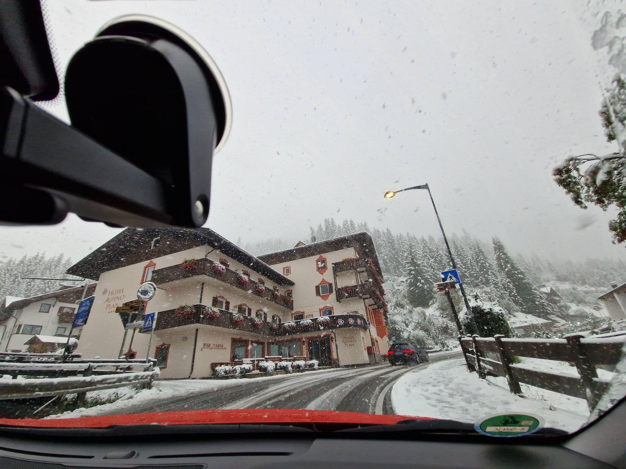Street view near Hotel Alpino, Selva
