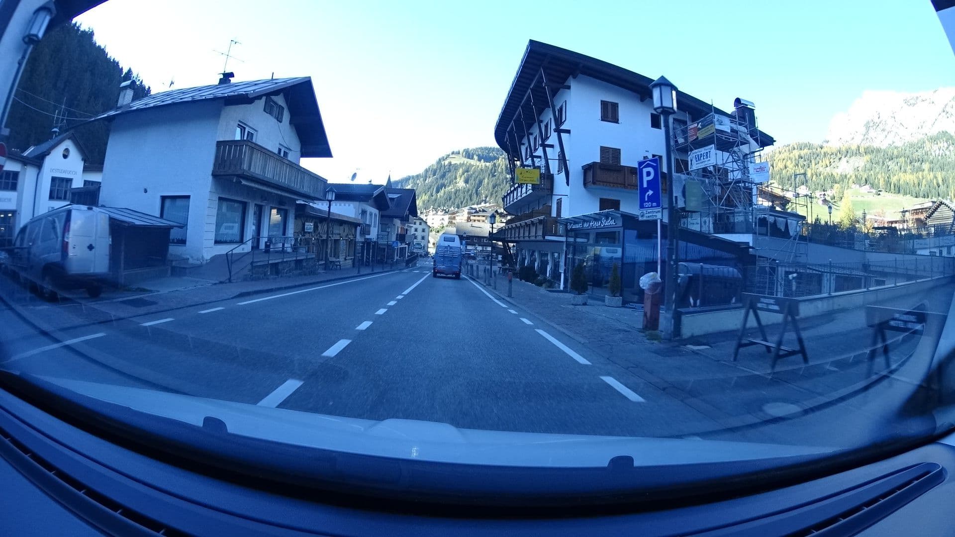 Street view near Hotel Armin, Selva