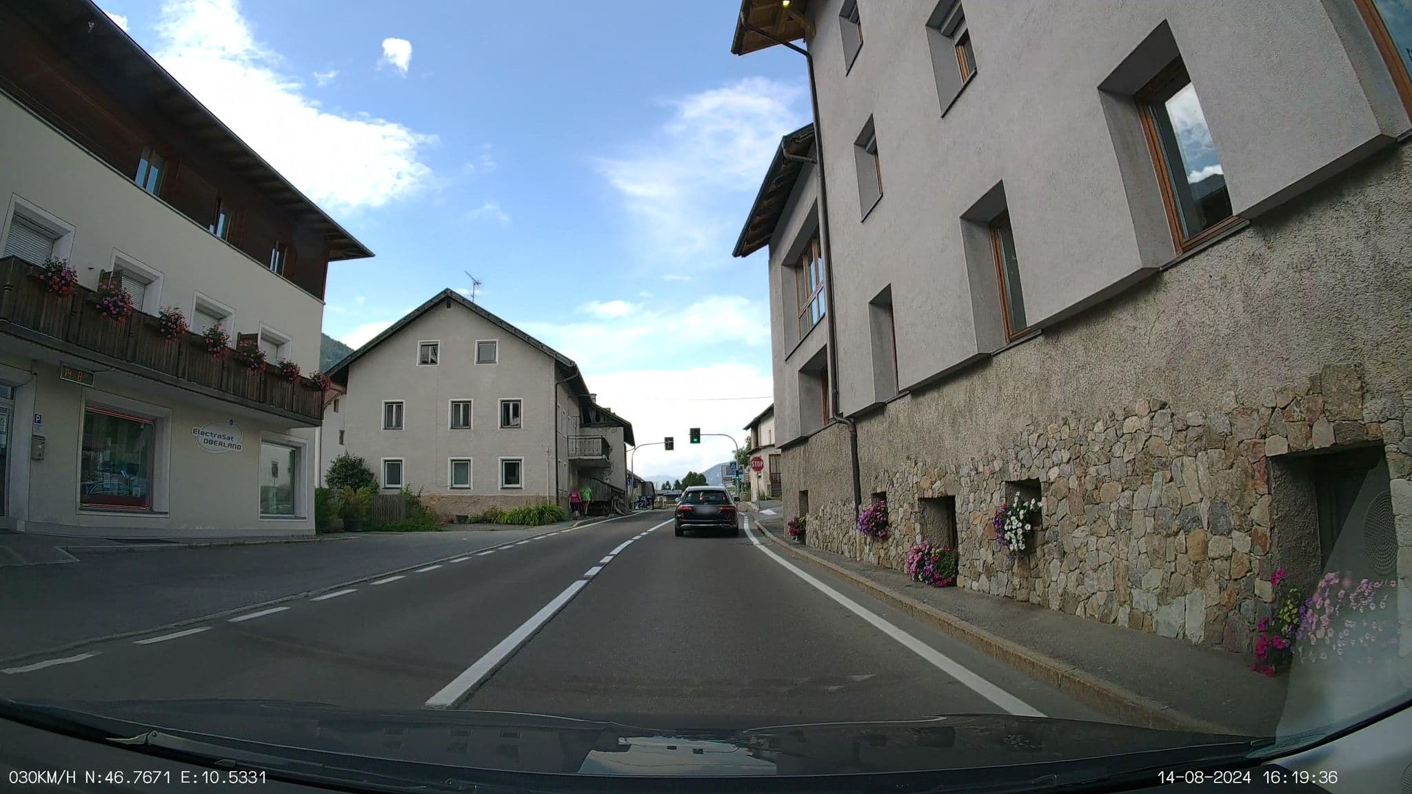Street view near Hotel Lamm, Malles Venosta
