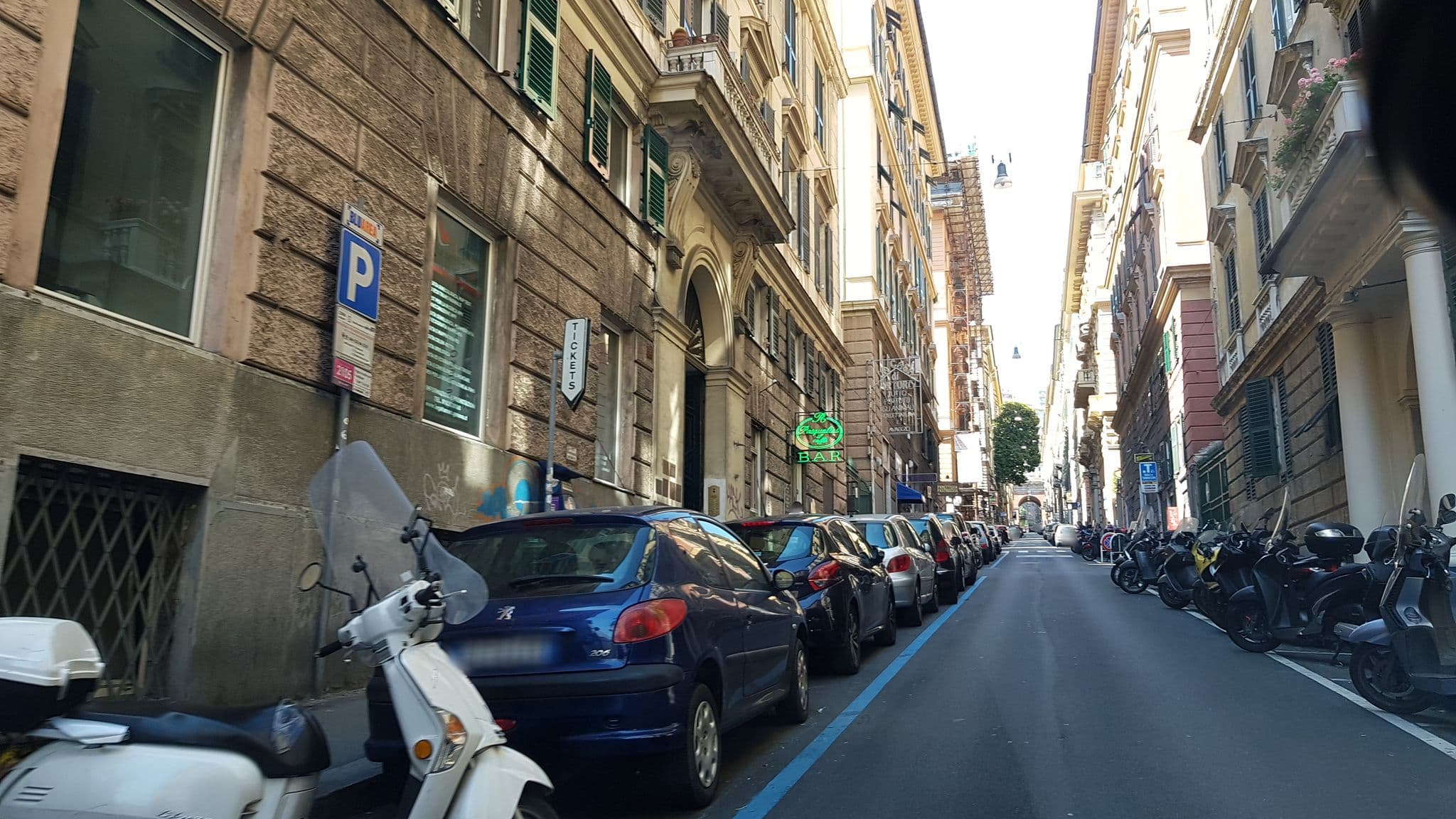 Street view near Albergo Caffaro, Genoa