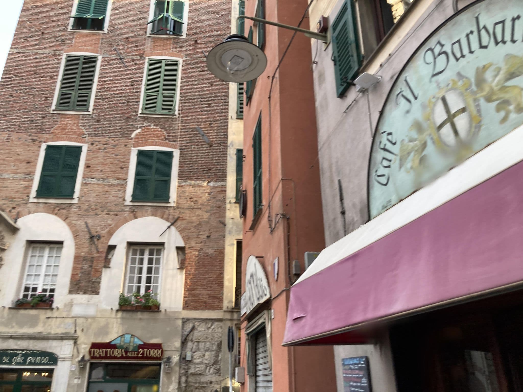 Street view near Hotel Colombo, Genoa