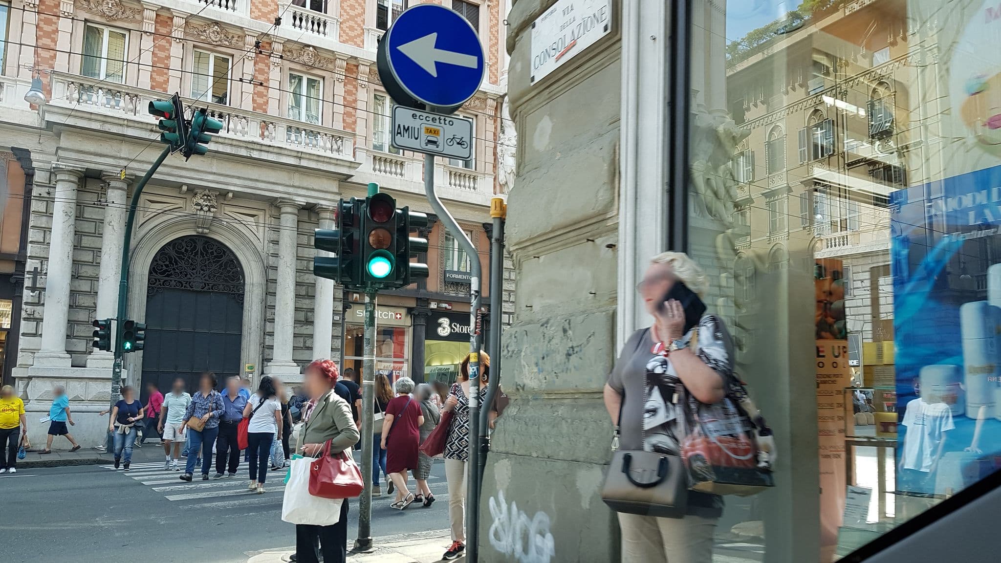 Street view near Bel Soggiorno, Genoa
