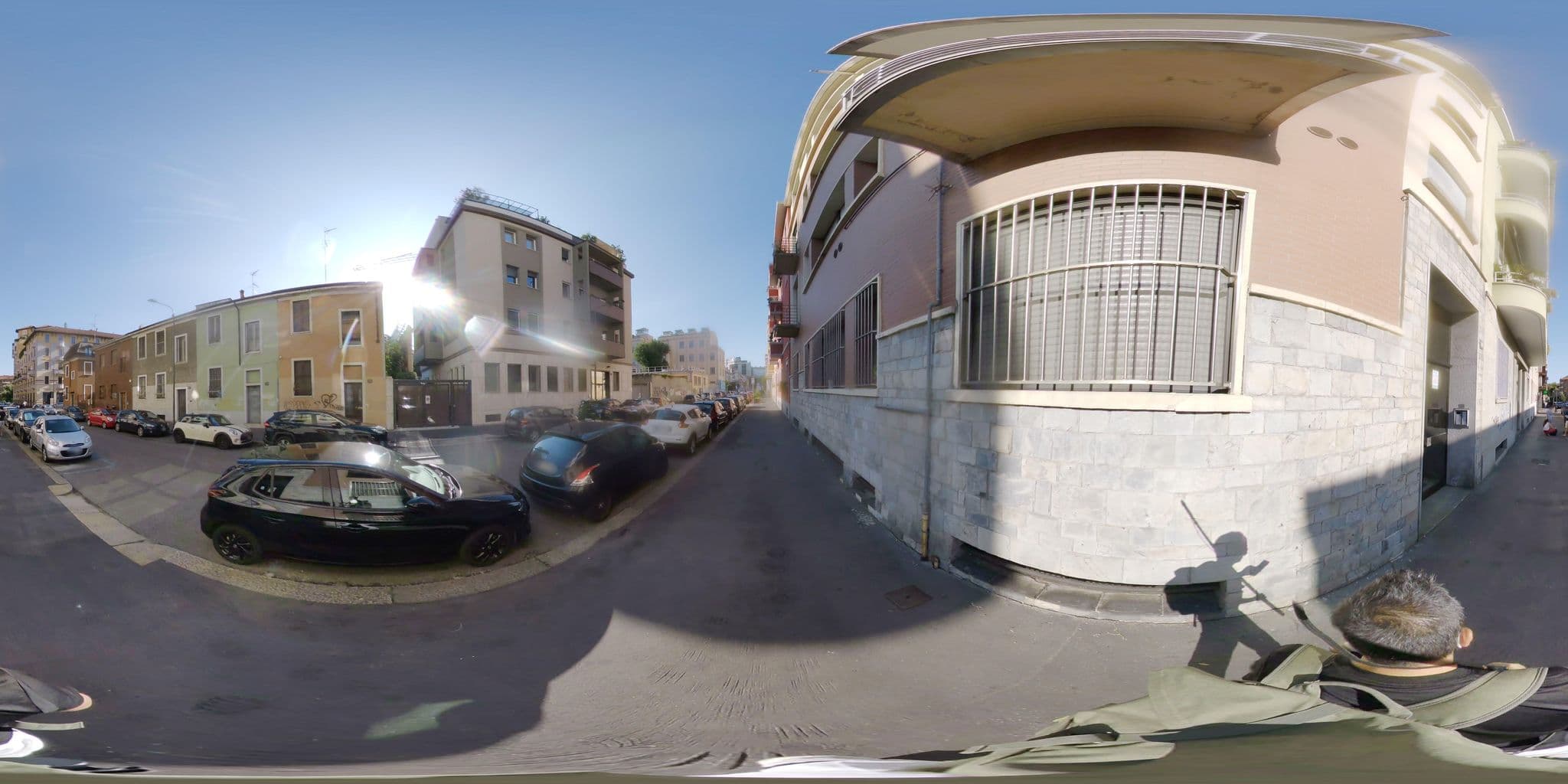 Street view near Hotel Citta' Studi, Milan