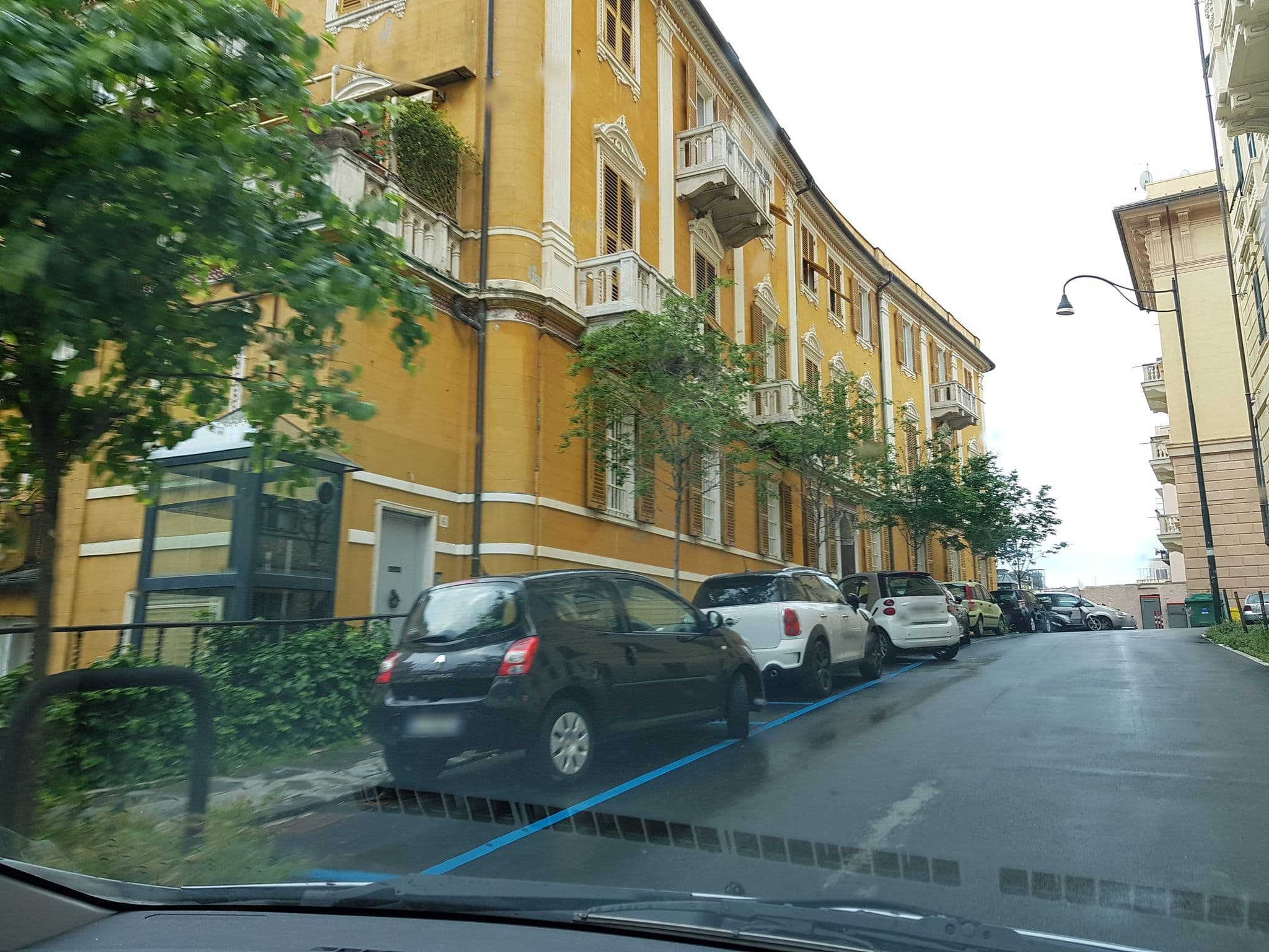 Street view near Actor Hotel, Genoa
