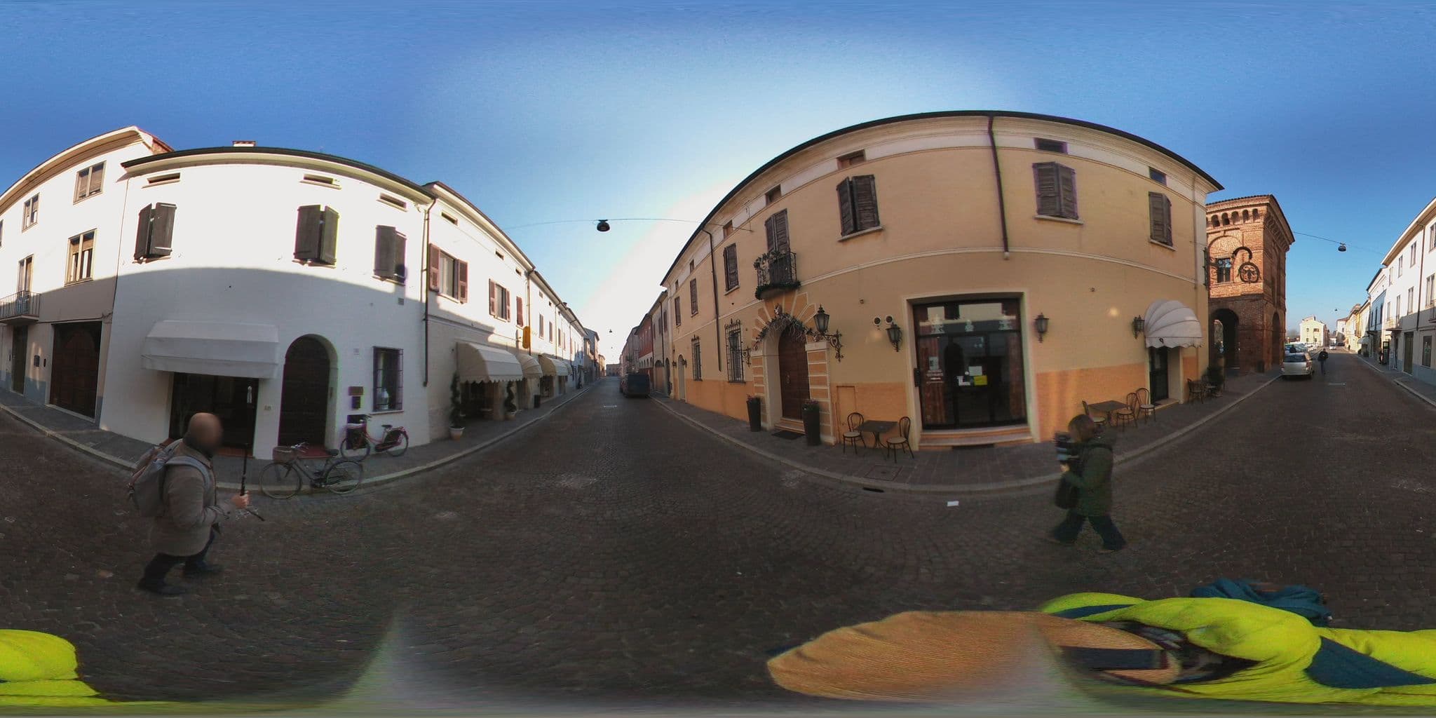 Street view near Albergo Giulia Gonzaga, Sabbioneta — © danielevilla (CC BY-SA · Mapillary)