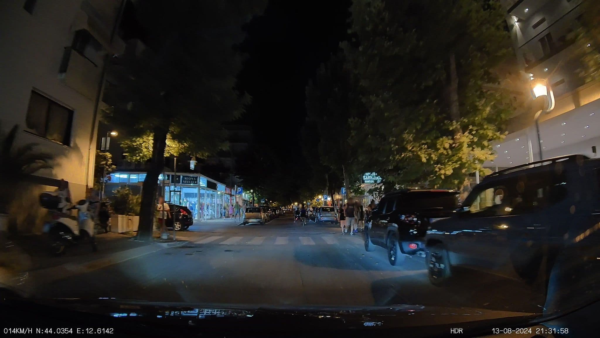 Street view near Hotel Murano, Rimini